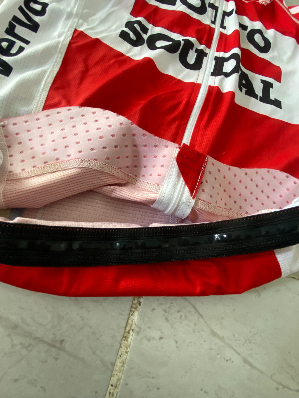 Maillot de cyclisme VERMARC de l’équipe LOTTO-SOUDAL (porté VERVAEKE) année 2015-16