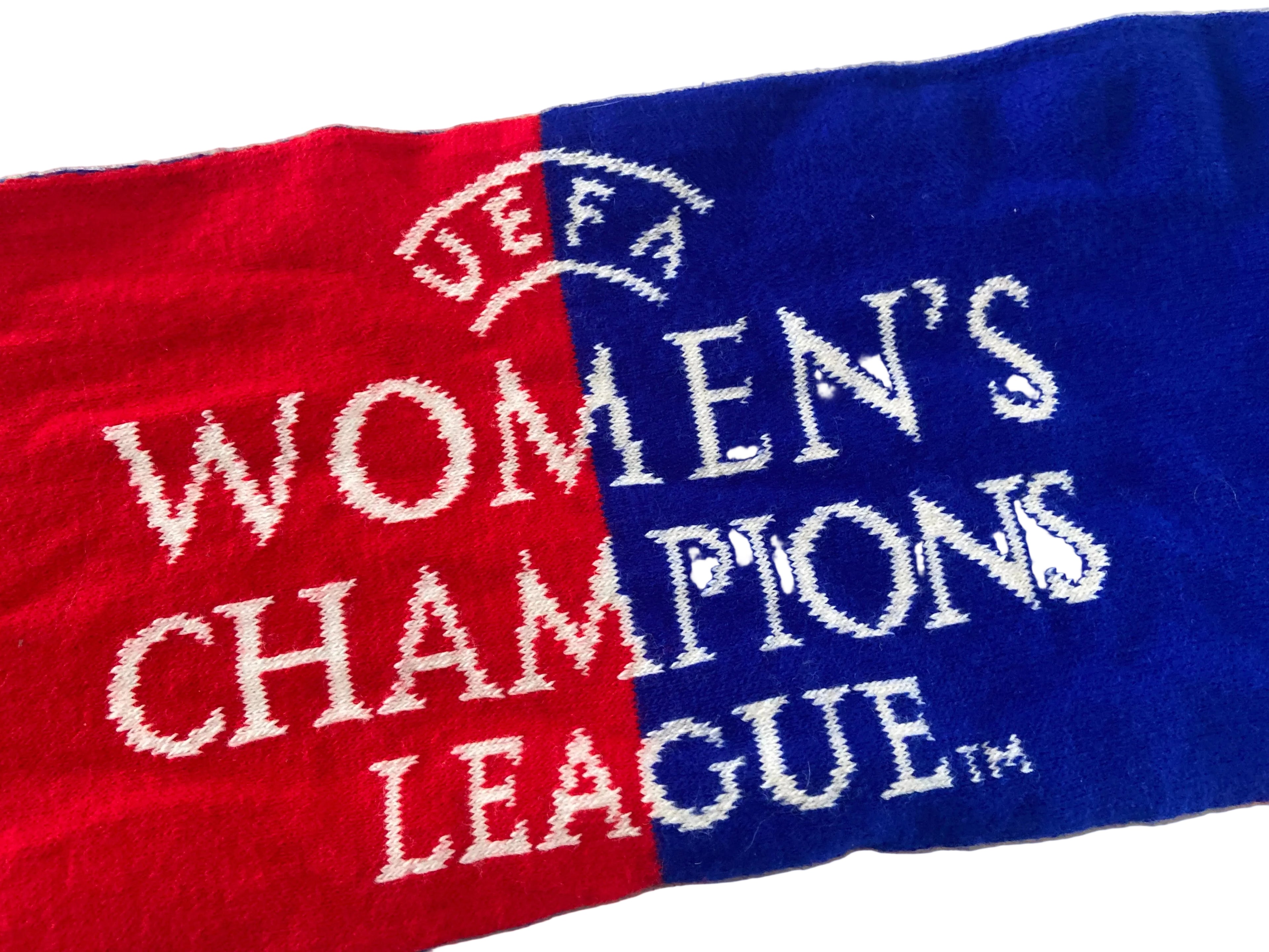 Echarpe de foot de LYON OL féminine Ligue des Champions 2019 contre CHELSEA Scarf Supporter