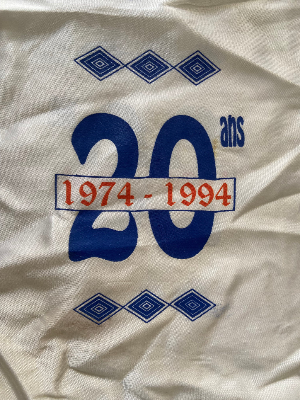 Echarpe de foot de MONTPELLIER MHSC 20ans du Groupe Supporter BUTTE PAILLADE 1974-94 Scarf Supporter