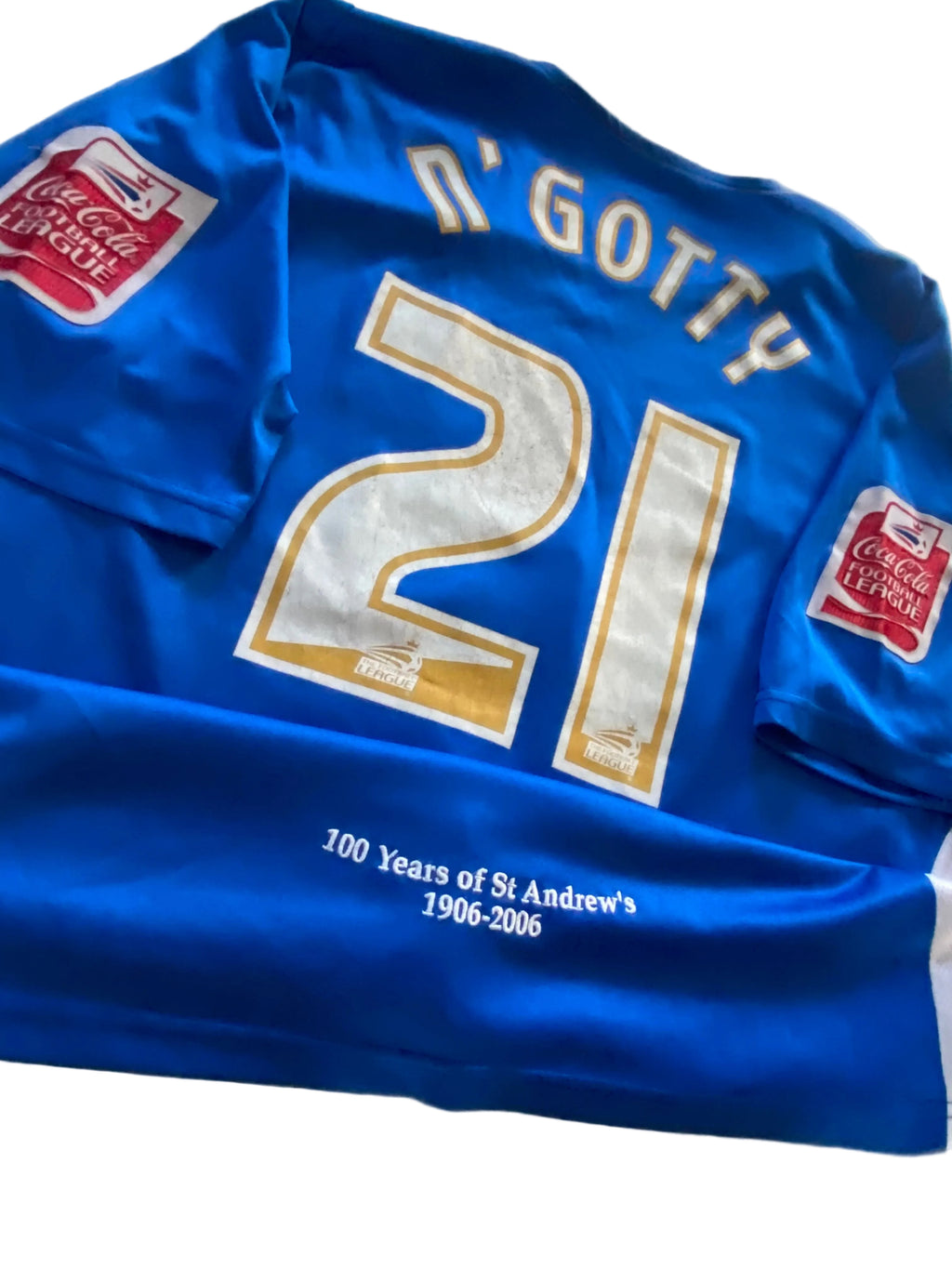 Maillot de foot LONSDALE de BIRMINGHAM CITY FC) porté N.21 N’GOTTY) saison 2006-07 (100 ans du club)