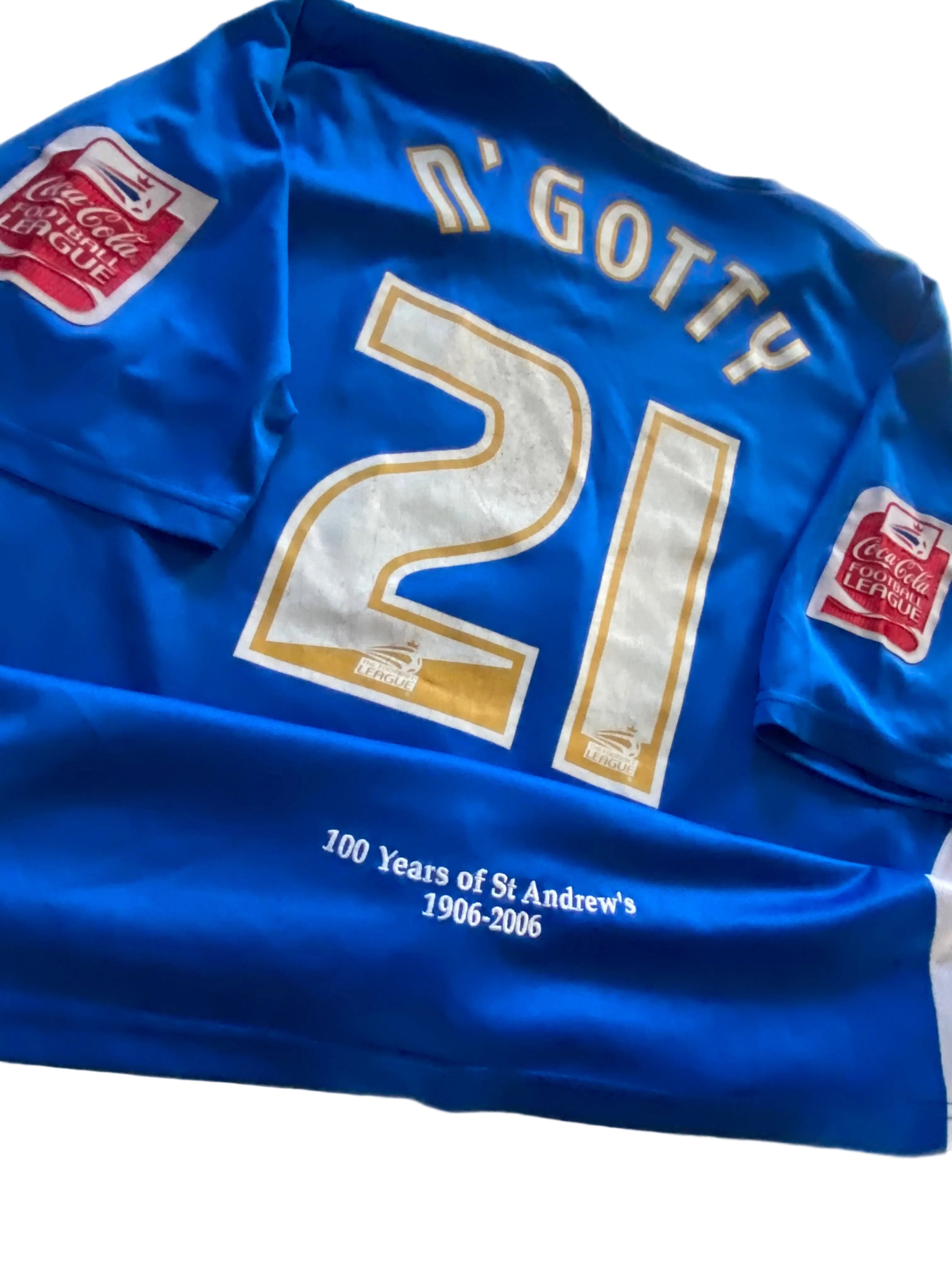 Maillot de foot LONSDALE de BIRMINGHAM CITY FC) porté N.21 N’GOTTY) saison 2006-07 (100 ans du club)