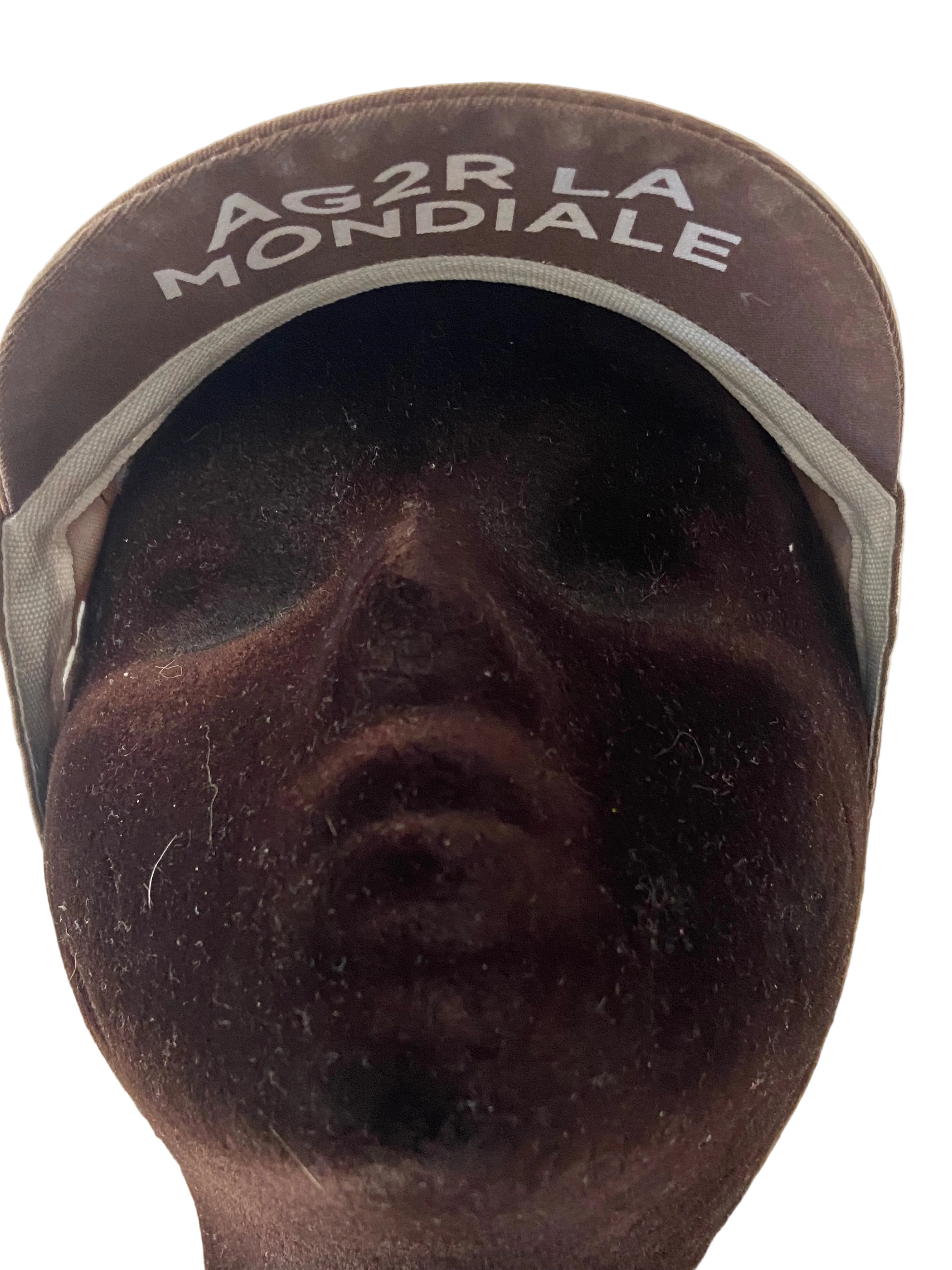 Casquette officielle de vélo cyclisme - coureur pro équipe AG2R LA MONDIALE - marque BIEMME - années 2010-20