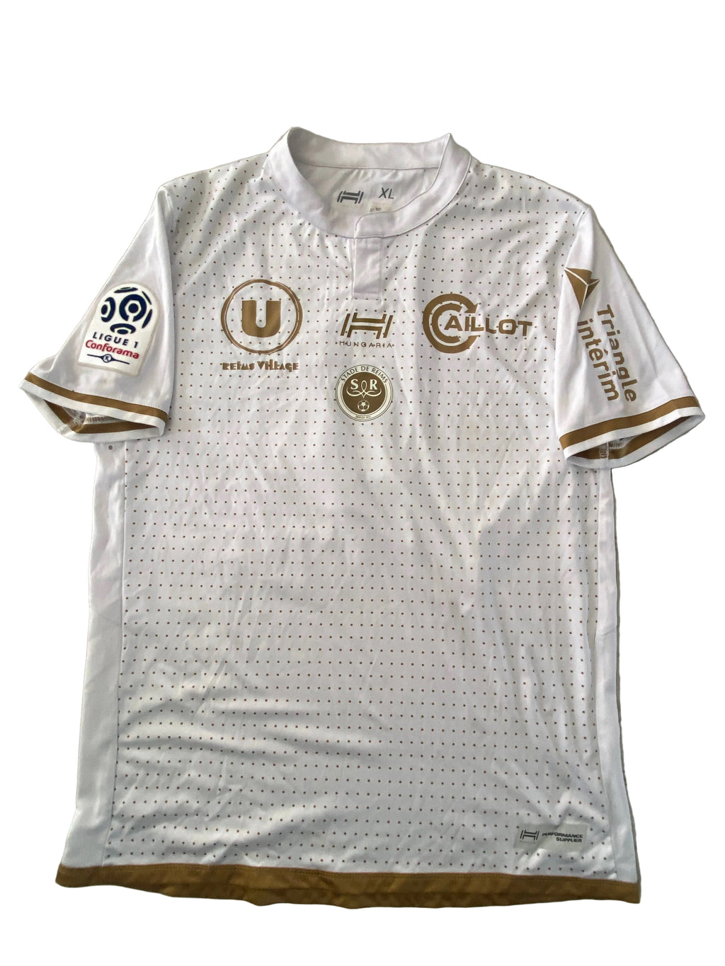 Maillot de foot HUNGARIA de l’équipe du STADE de REIMS (porté N.5 ABDELHAMID) saison