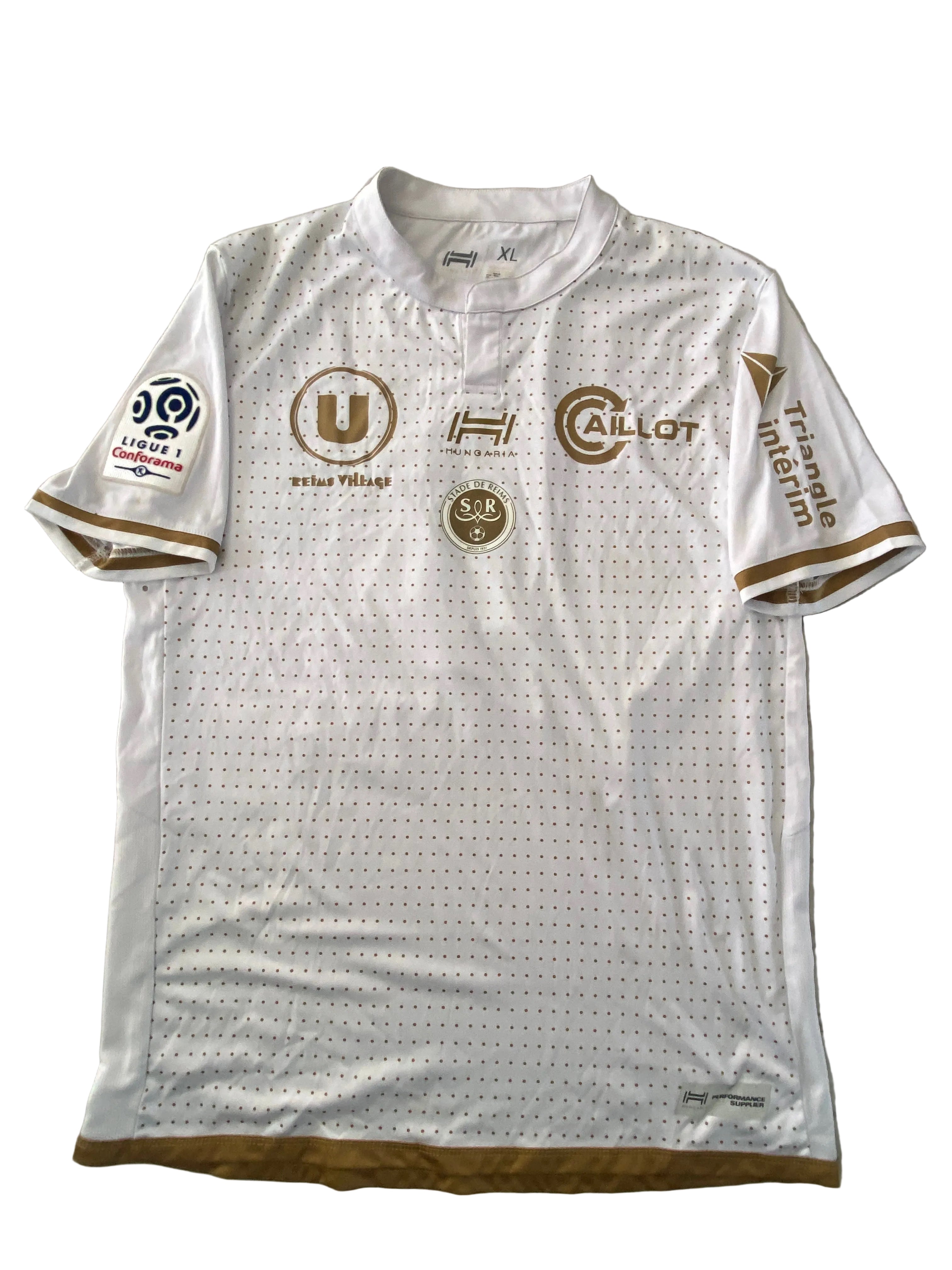 Maillot de foot HUNGARIA de l’équipe du STADE de REIMS (porté N.5 ABDELHAMID) saison