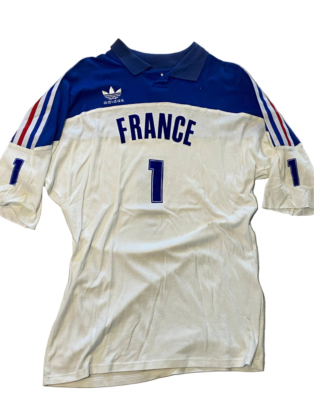 Maillot de Volley-Ball de L’équipe de France (porté N.1 MARQUET) saison 1991-92