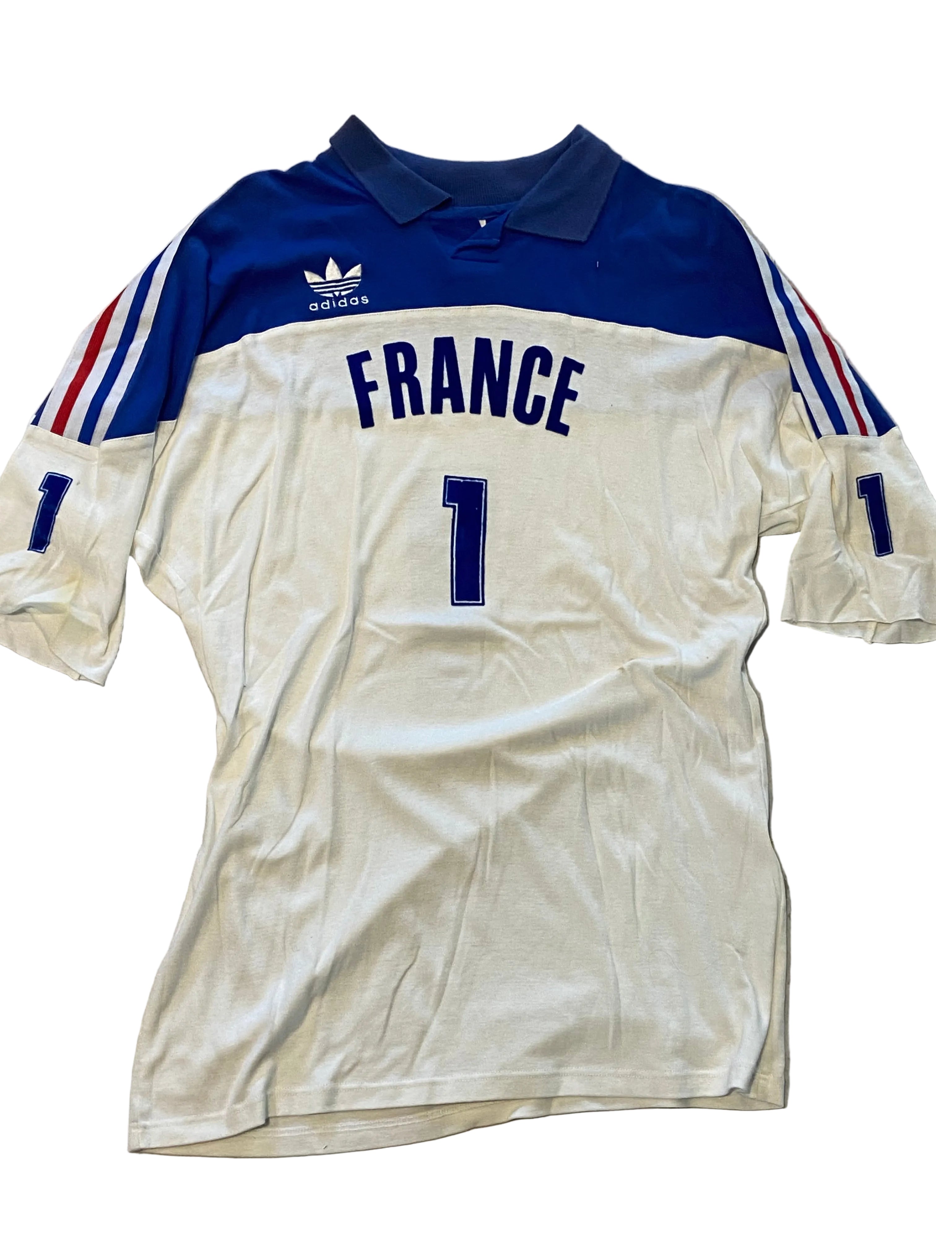 Maillot de Volley-Ball de L’équipe de France (porté N.1 MARQUET) saison 1991-92