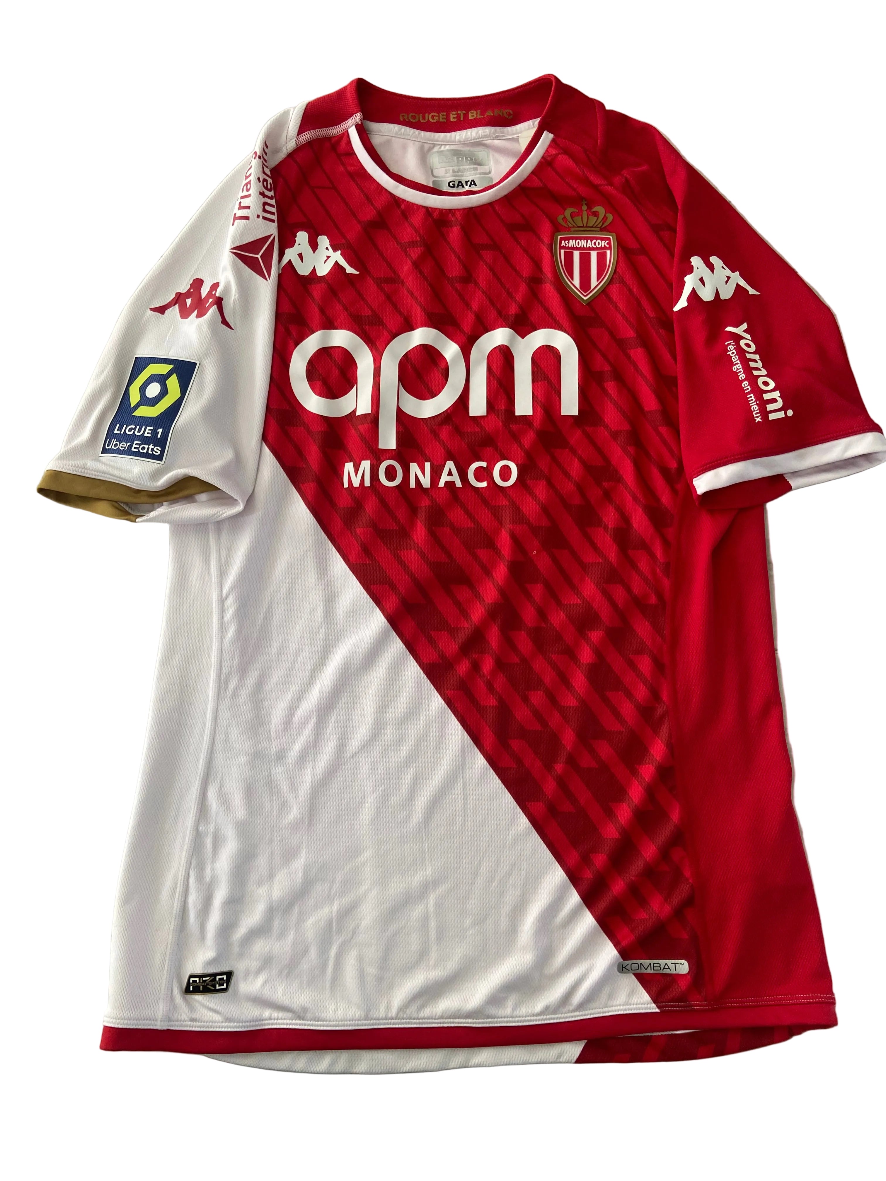 Maillot de foot KAPPA de l’AS MONACO (porté par le N.34 MATSIMA) saison 2023-24