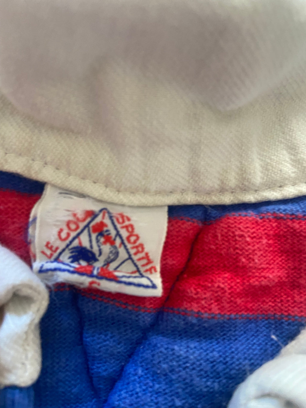 Maillot de rugby LE COQ SPORTIF de l’AS BEZIERS - porté N.18 - années 60 COLLECTOR