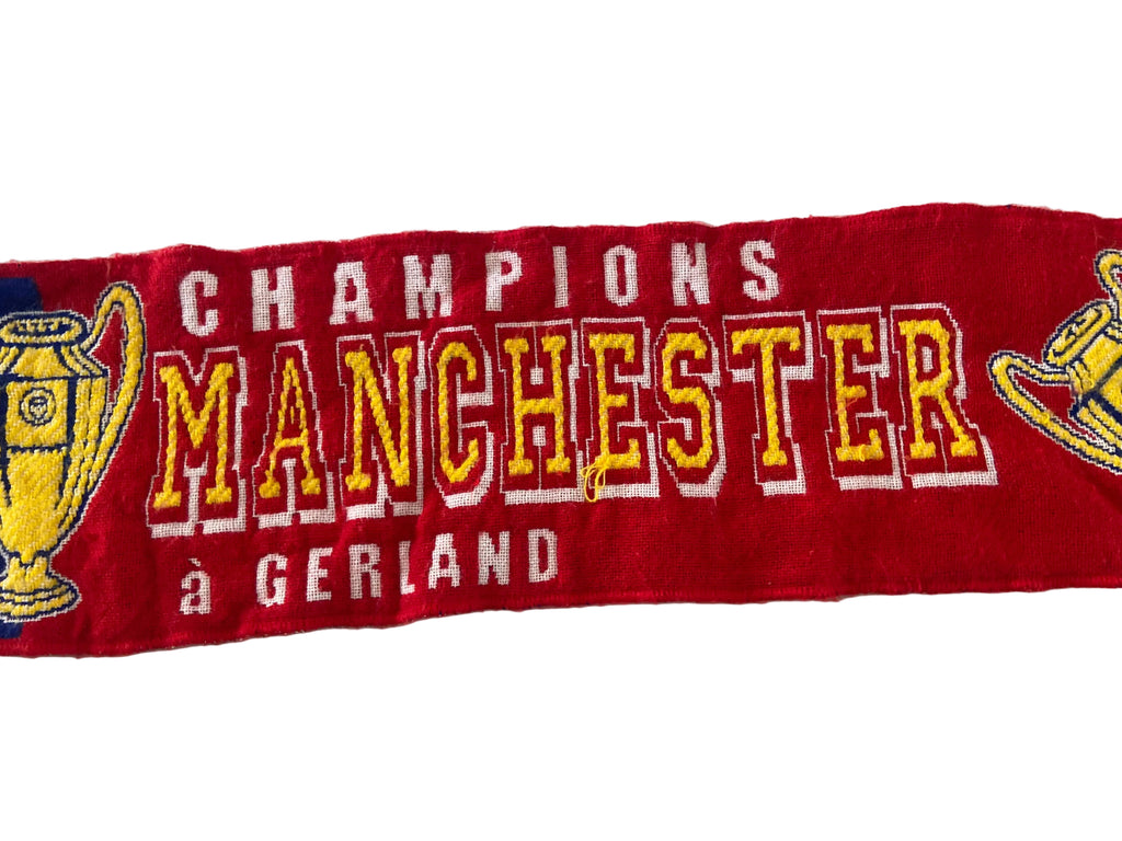 Echarpe de foot LYON/MANCHESTER Ligue des Champions Scarf Supporter