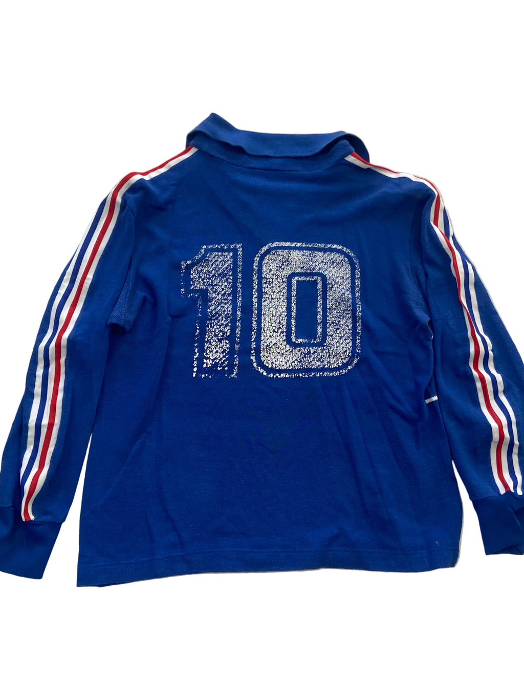 Maillot de foot ADIDAS de L’équipe de FRANCE 1984 (N.10 PLATINI)