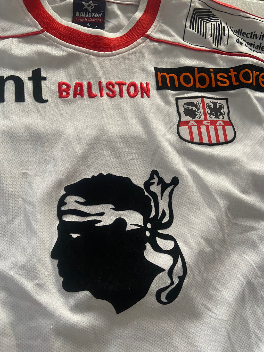Maillot de foot BALISTON de l’AC AJACCIO (porté N.22 DIOMEDE) saison 2003-04