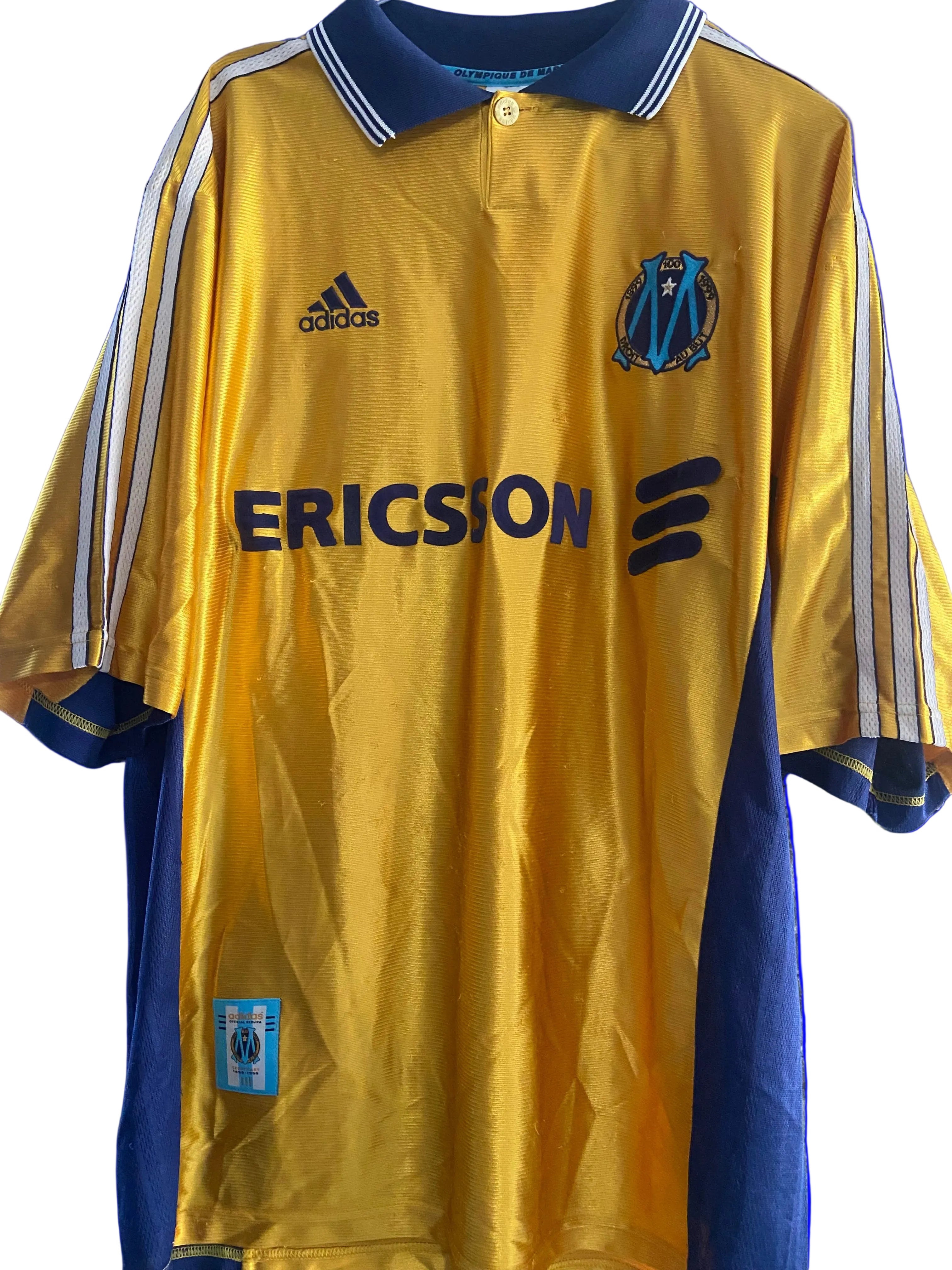 Maillot de foot de l'OM Olympique de Marseille saison 1998-99 centenaire