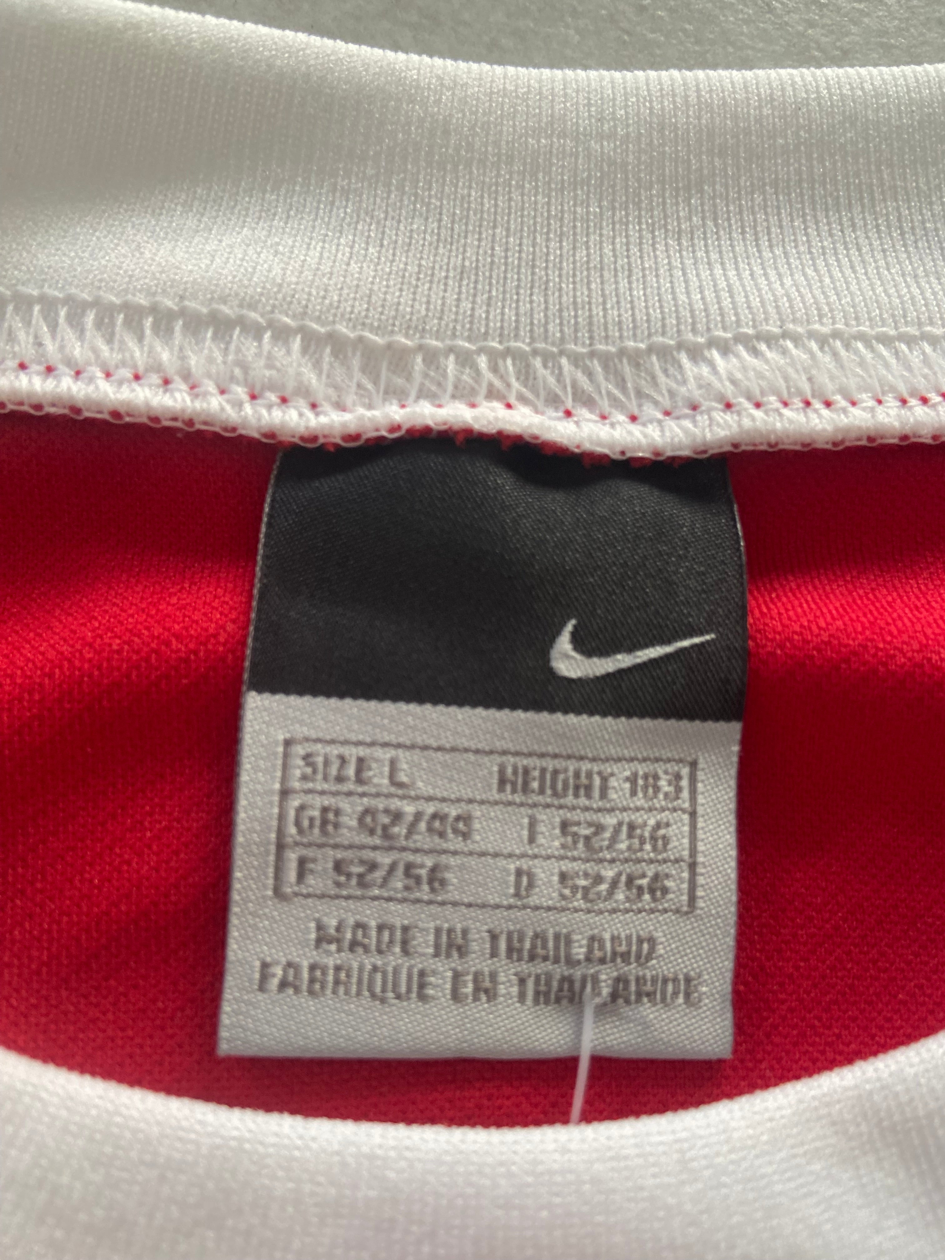 Maillot de foot NIKE de l’équipe de MONTPELLIER MHSC (porté N.3 BERTRAND) 30ans du club saison 2003-04