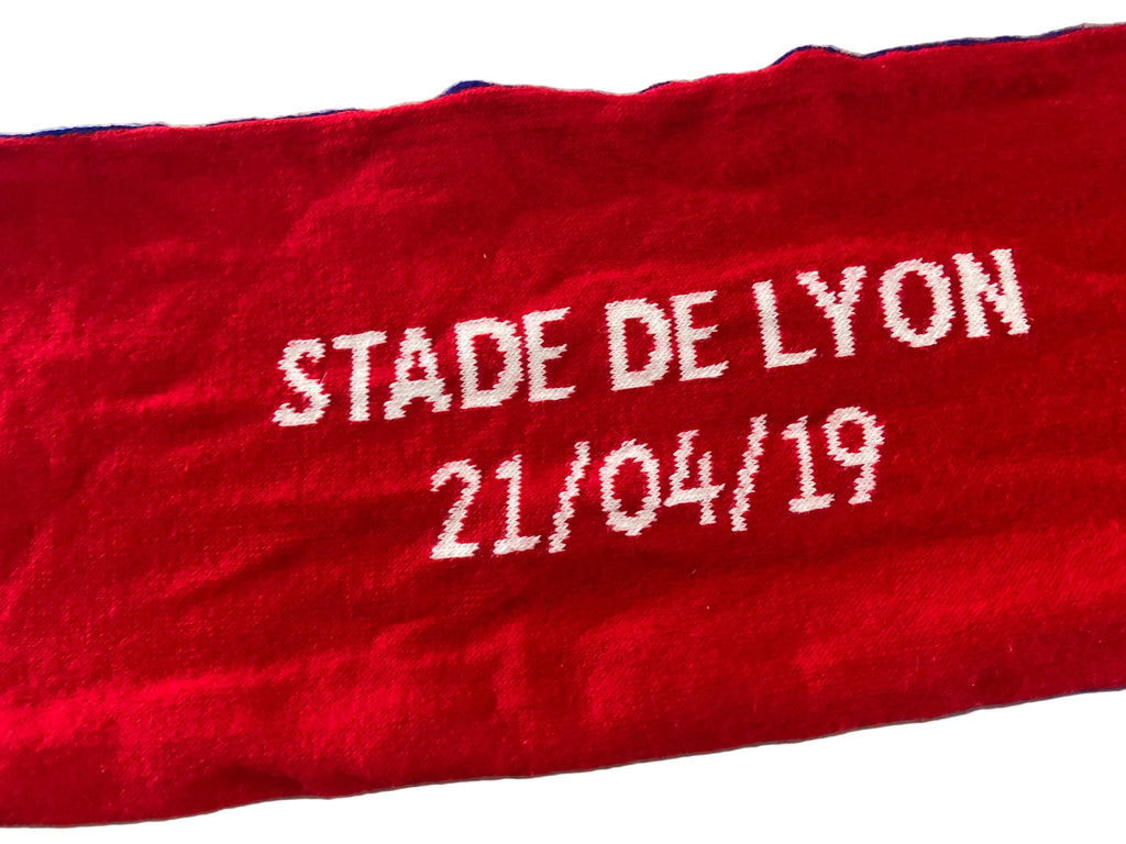 Echarpe de foot de LYON OL féminine Ligue des Champions 2019 contre CHELSEA Scarf Supporter