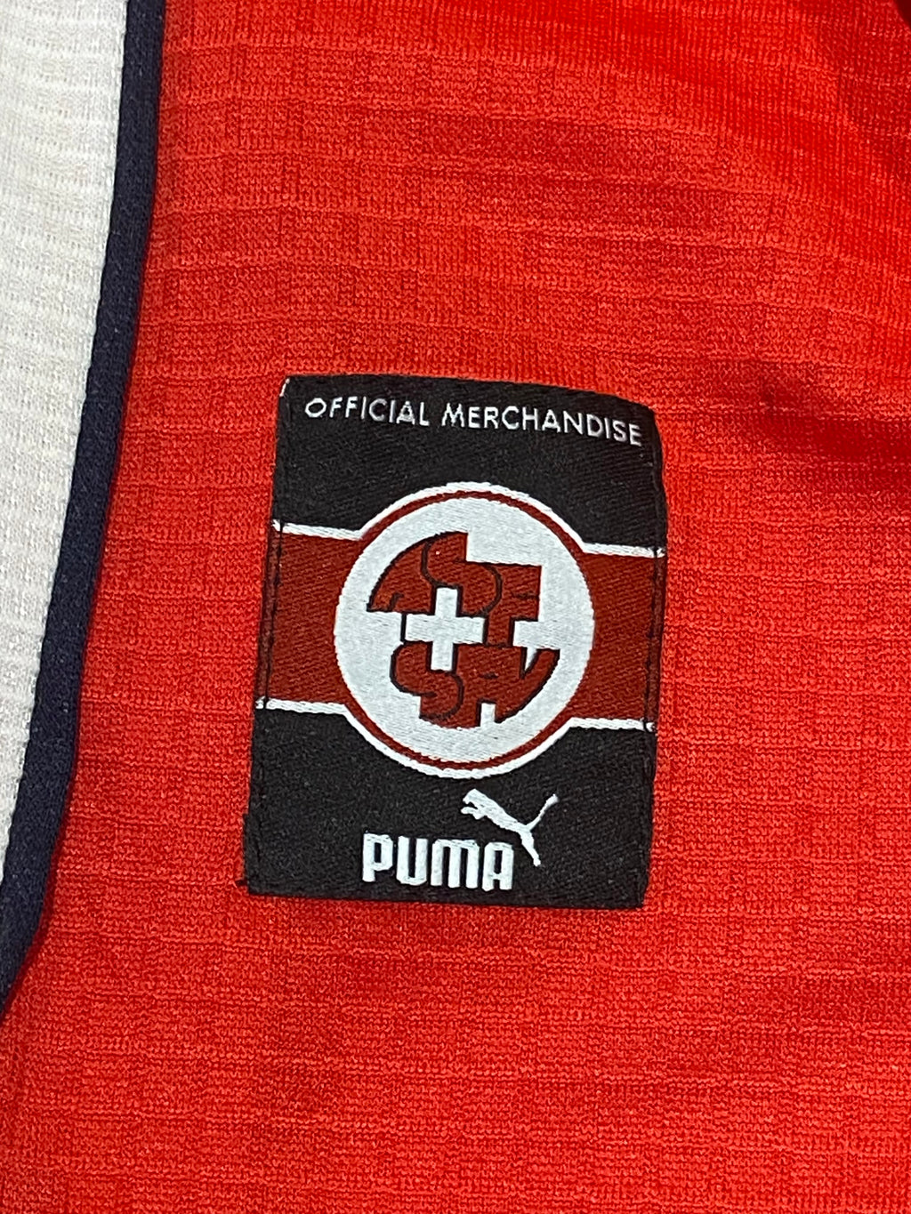 Maillot de foot de la Suisse (porté N.11 CHAPUISAT) match qualification EURO 2000