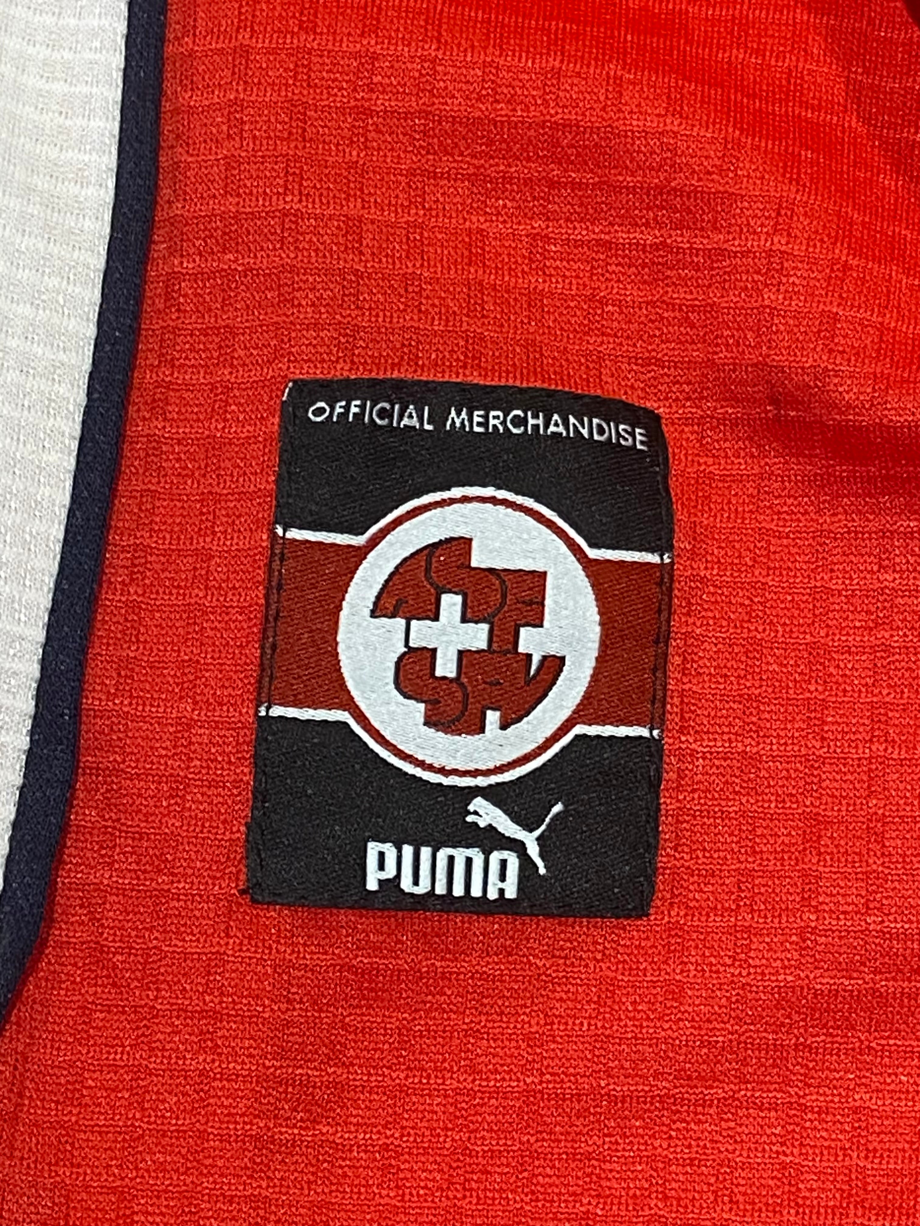 Maillot de foot de la Suisse (porté N.11 CHAPUISAT) match qualification EURO 2000