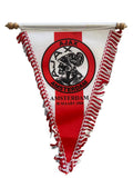 Fanion officiel de foot - Ajax Amsterdam – Design Légendaire "Classic Emblem" (1928-1990) – Produit Officiel sous Licence Collector
