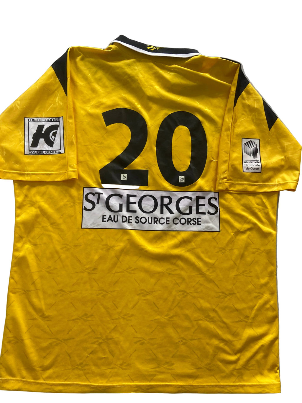Maillot de foot REEBOK du SC BASTIA (préparé N.20 Lilian NALIS) saison 1999-2000