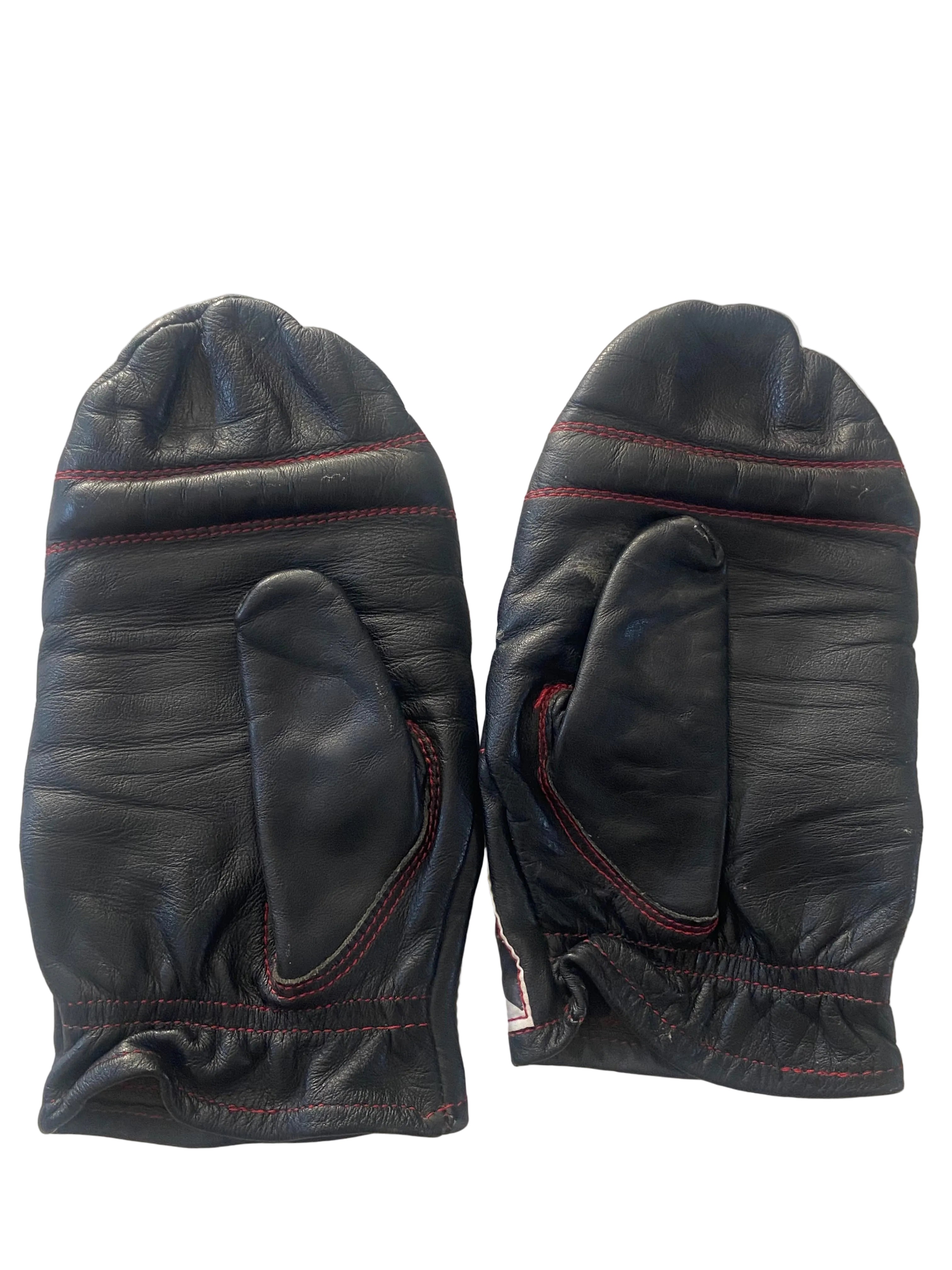Paire de Mitaines de Sac BRYAN - Cuir Noir - Worcester England - COLLECTOR