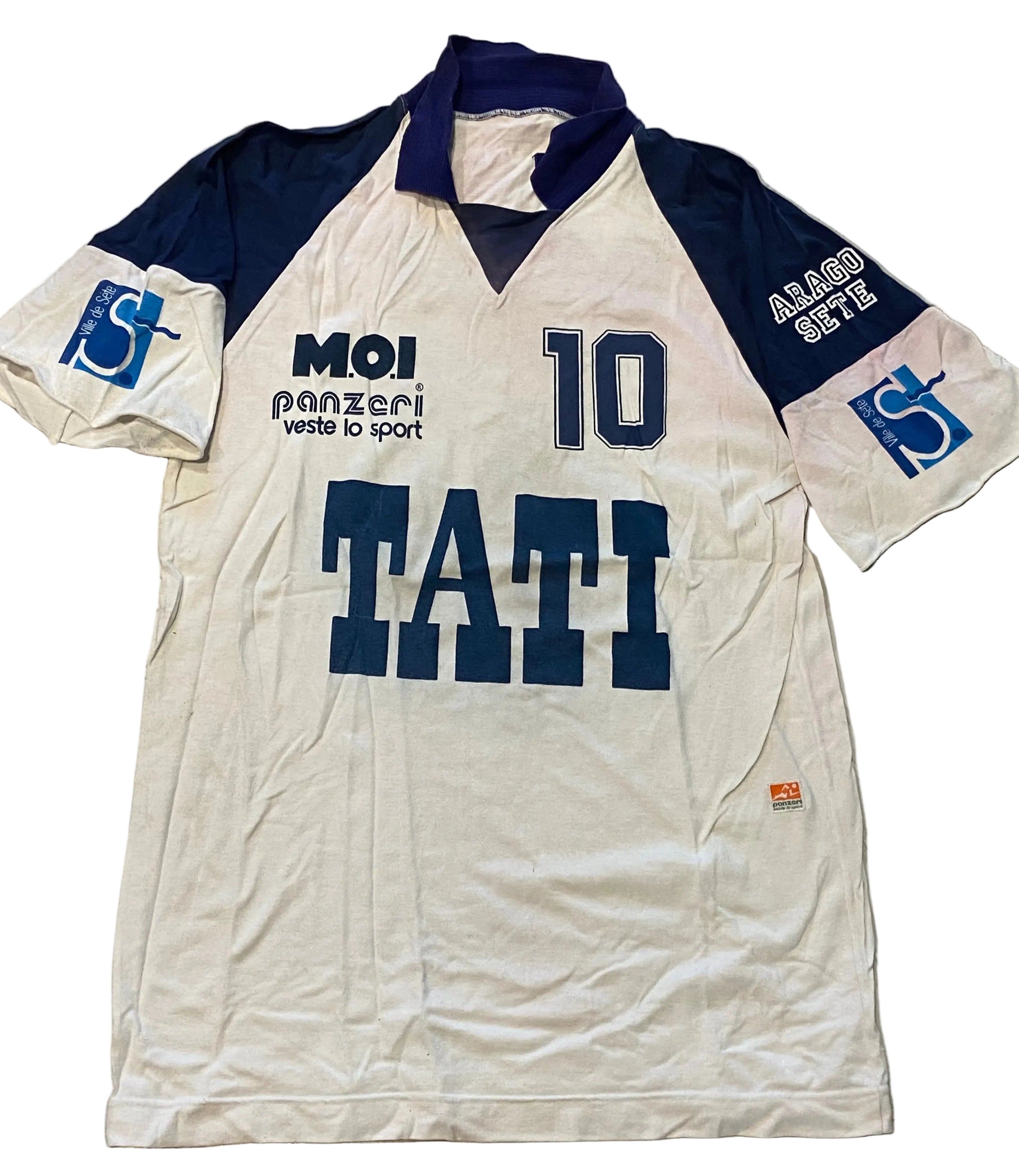 Maillot de Volley-ball de l’Arago de Sete (porté N.10 D’HERBEZ) saison 1994-95