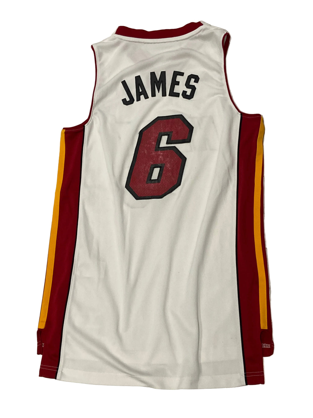 Maillot ADIDAS de BASKET-BALL de l’équipe des HEAT (N.6 JAMES) année  2010-11