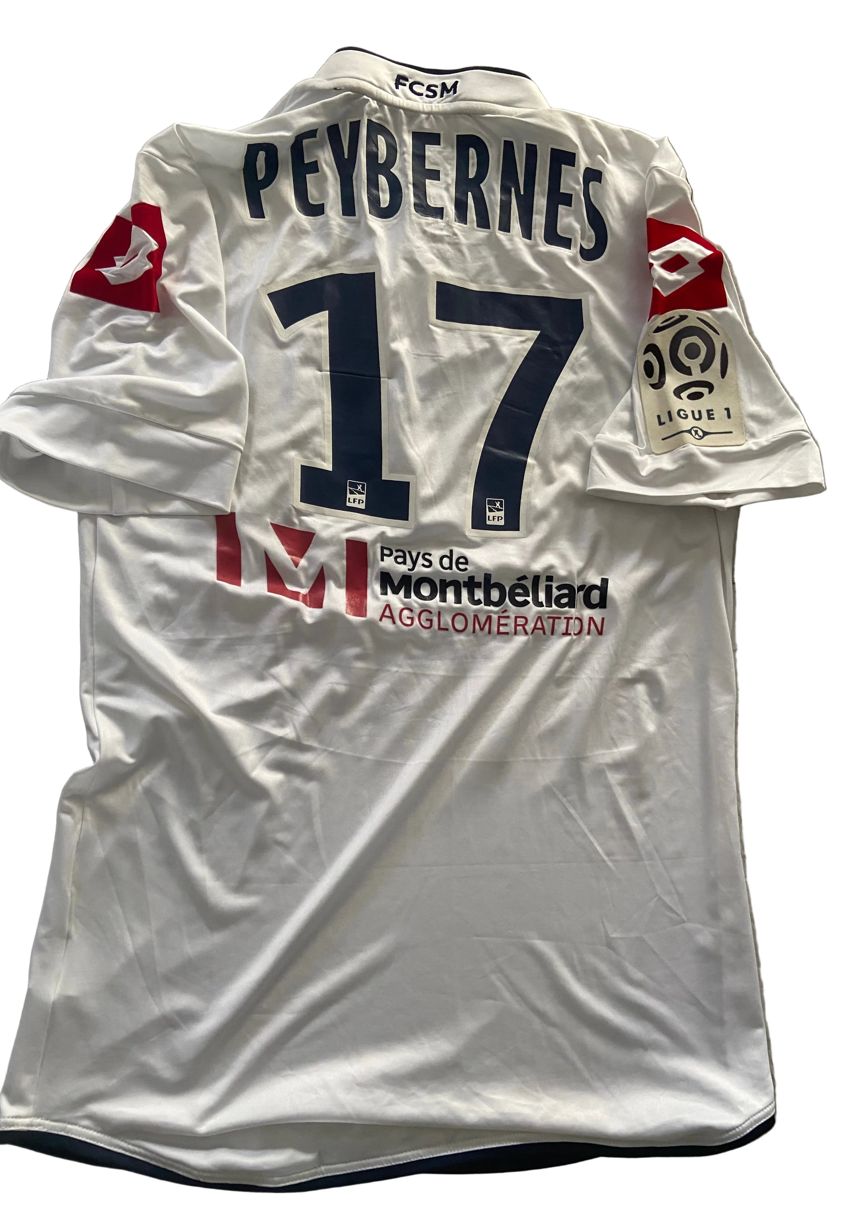 Maillot de foot LOTTO du FC SOCHAUX (porté N.17 PEYBERNES) saison 2013-14