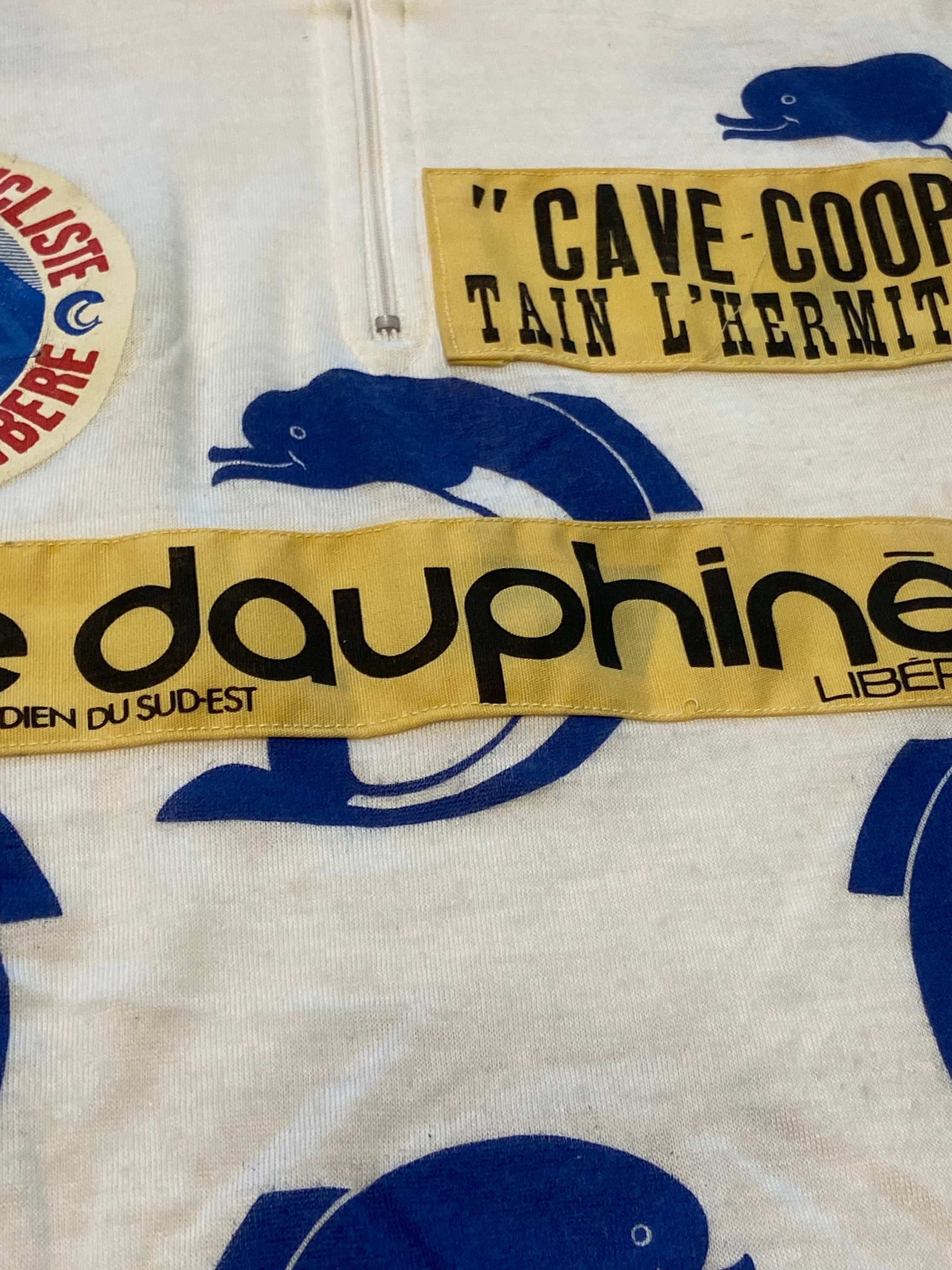 Maillot de cyclisme du leader du Dauphine Libéré (porté par Bernard HINAULT) année 1981