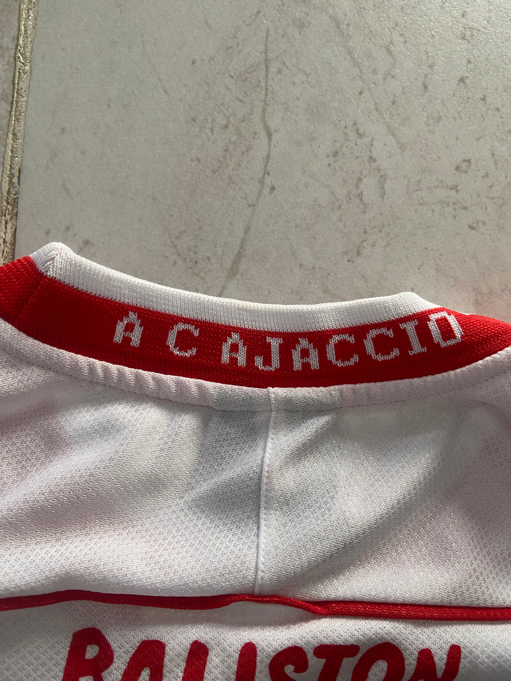 Maillot de foot BALISTON de l’AC AJACCIO (porté N.22 DIOMEDE) saison 2003-04
