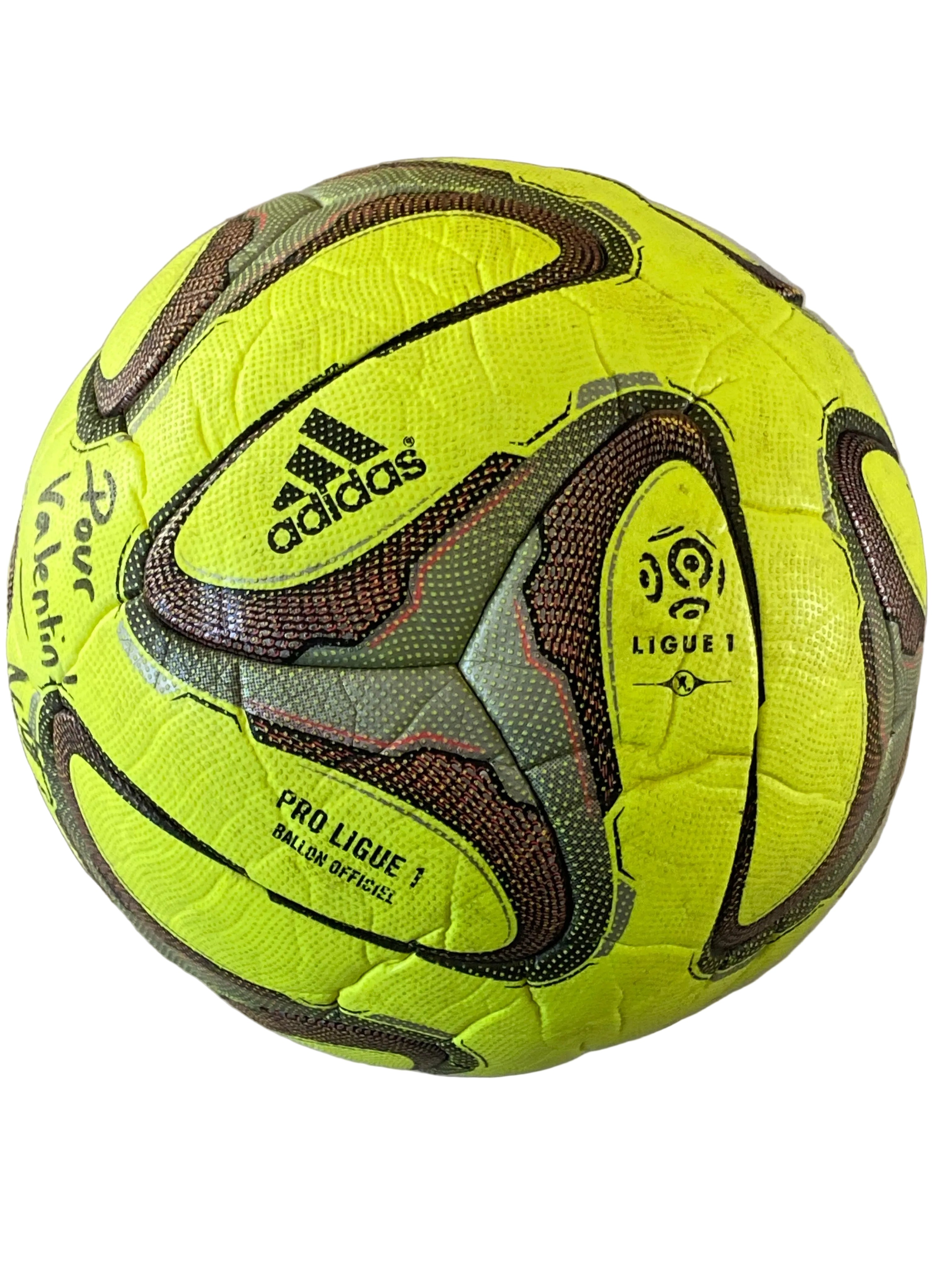 Ballon de foot ADIDAS officiel de match MONTPELLIER Ligue 1 (dédicacé STAMBOULI) saison 2014-15