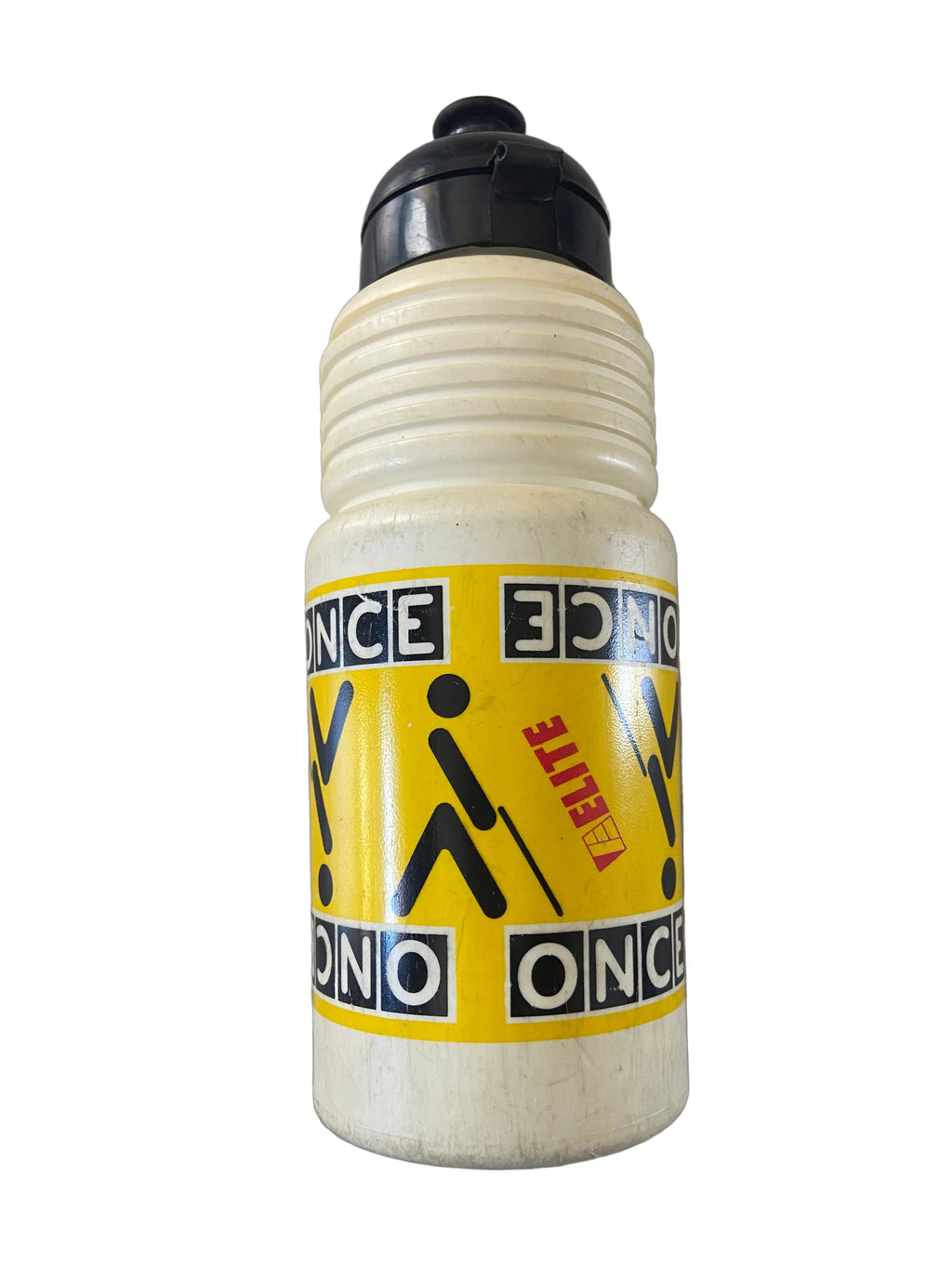 Bidon/Gourde officielle de vélo cyclisme - coureur pro équipe ONCE JALABERT - année 90 COLLECTOR