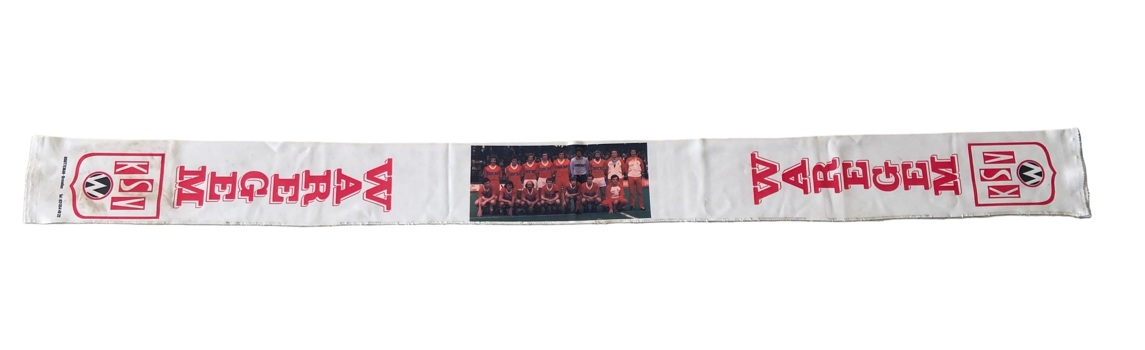 Echarpe de foot du KSV Waregem - Années 80 - Imprimé Équipe "FIAT" & Volkswagen
