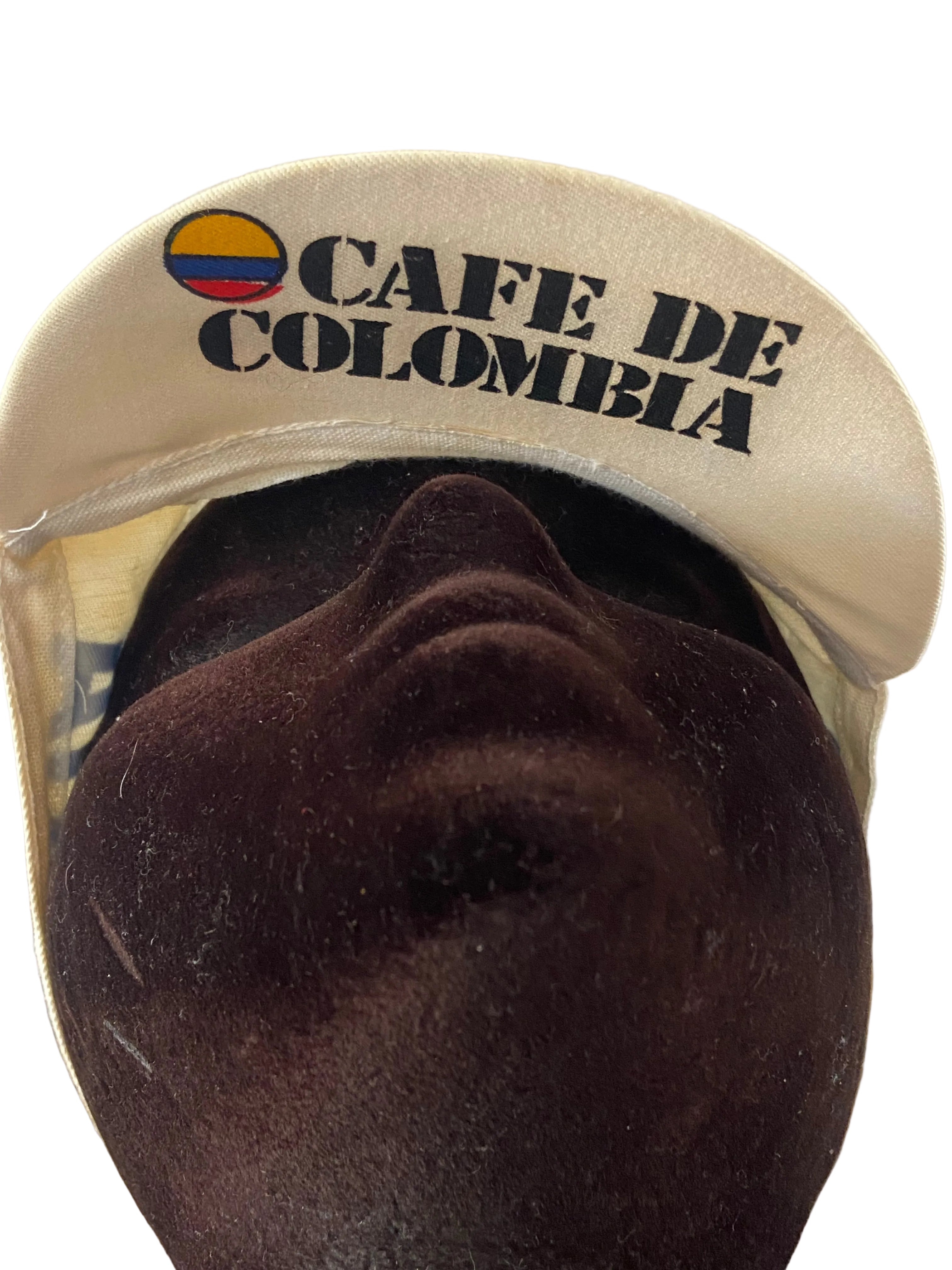 Casquette officielle de Vélo cyclisme de L’équipe Café de Colombia – Époque Luis HERRERA – Made in Colombia – Torralba – année 80 – COLLECTOR