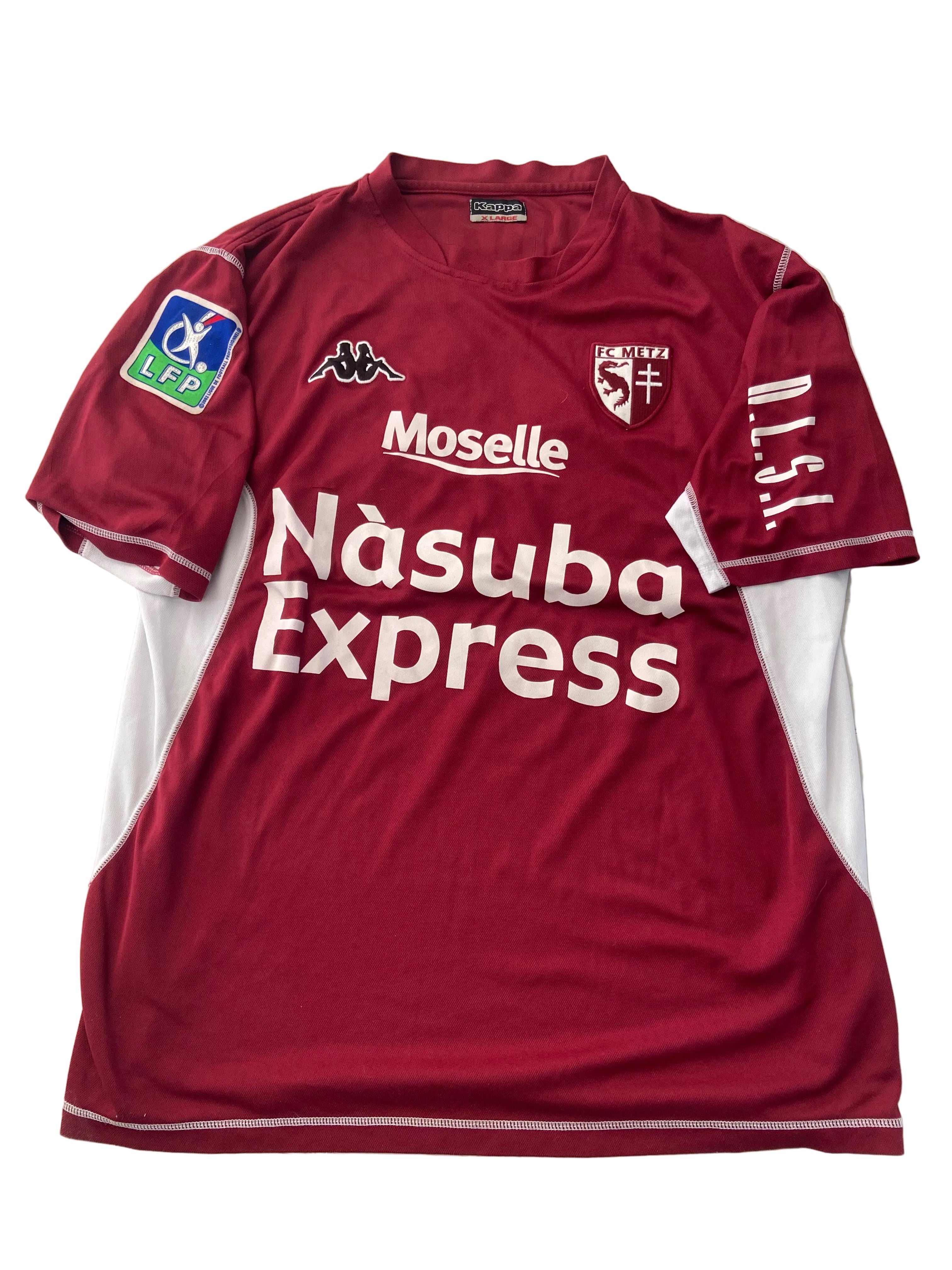 Maillot de foot KAPPA du FC METZ (porté N.25 N’DIAYE) saison 2007-08