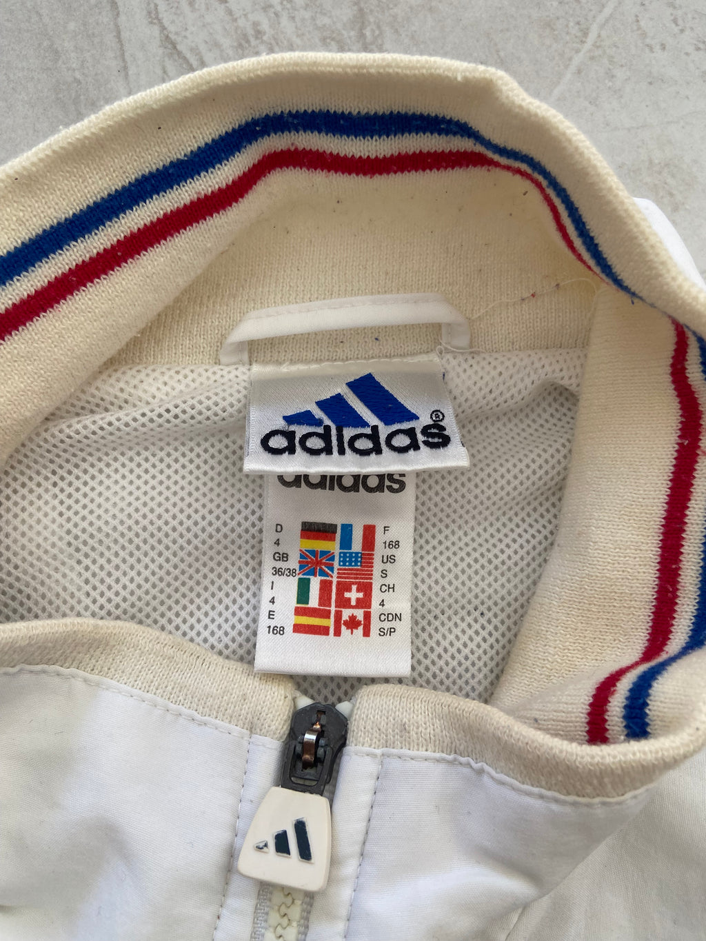 Veste de survêtement ADIDAS de l’équipe de FRANCE année 1998