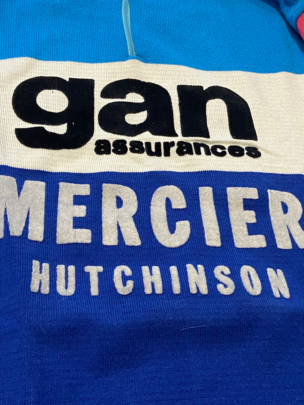 Maillot de cyclisme Gan-Mercier-Hutchinson (POULIDOR- ZOETEMELK…) année 1975-76