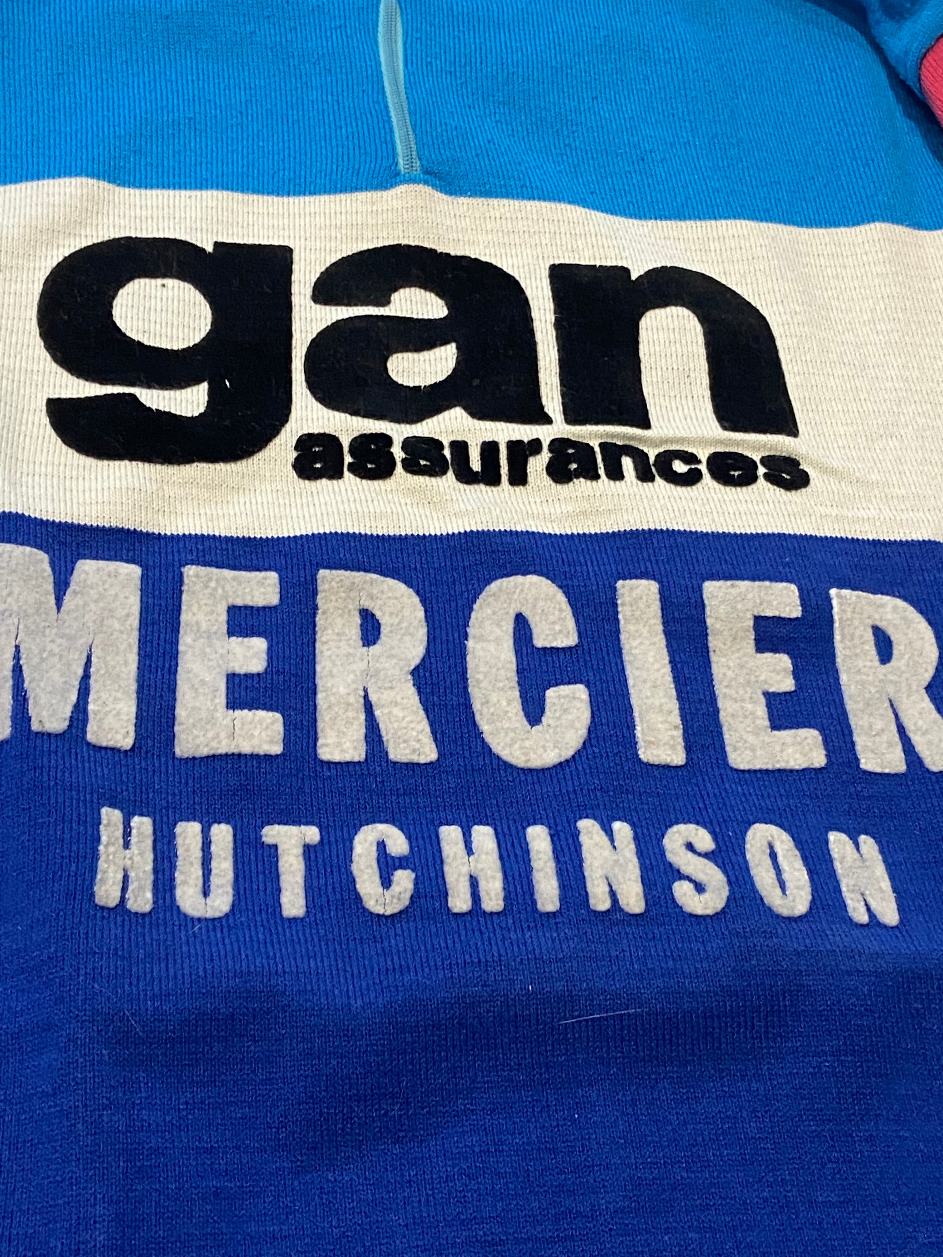 Maillot de cyclisme Gan-Mercier-Hutchinson (POULIDOR- ZOETEMELK…) année 1975-76