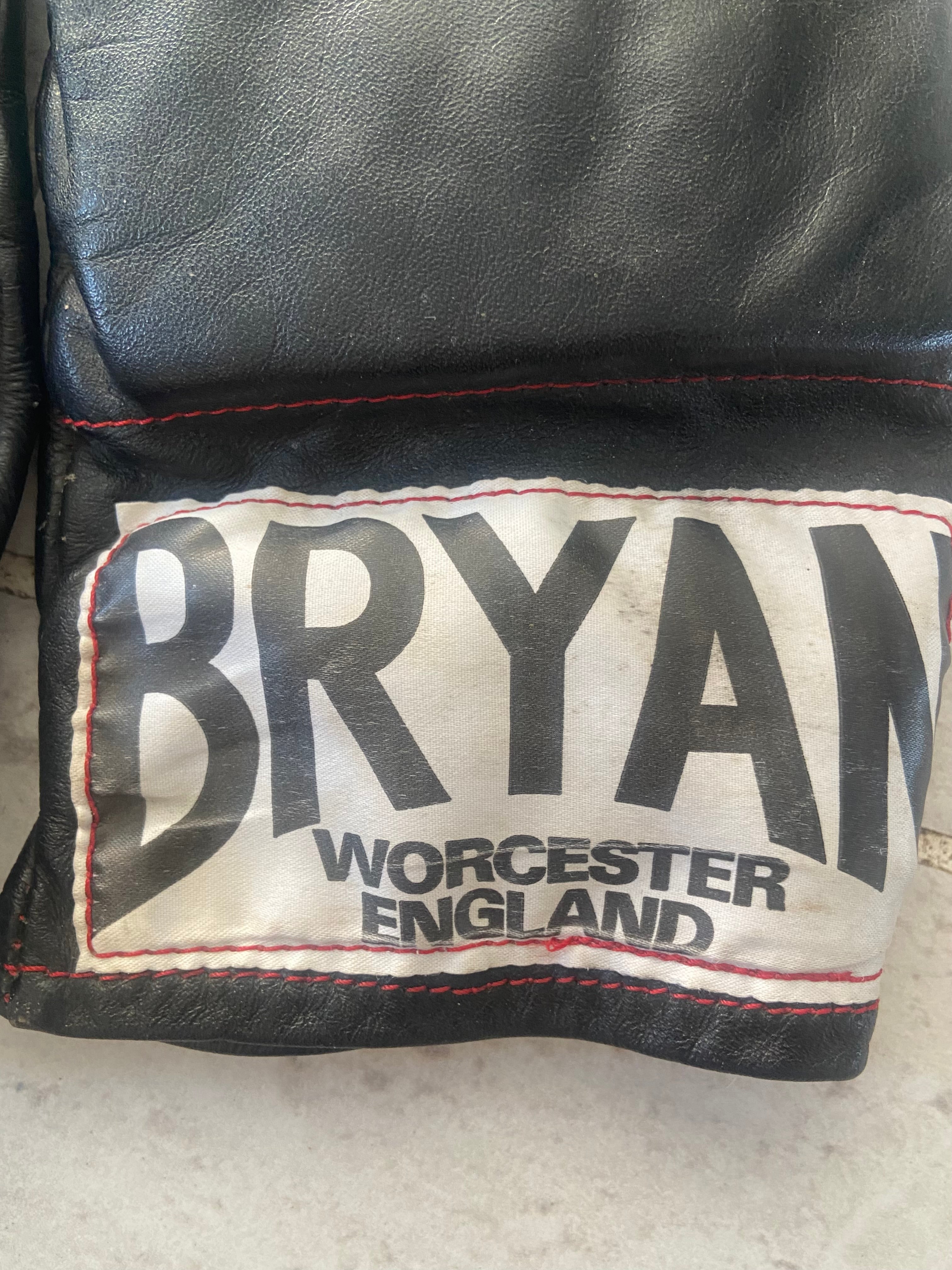 Paire de Mitaines de Sac BRYAN - Cuir Noir - Worcester England - COLLECTOR