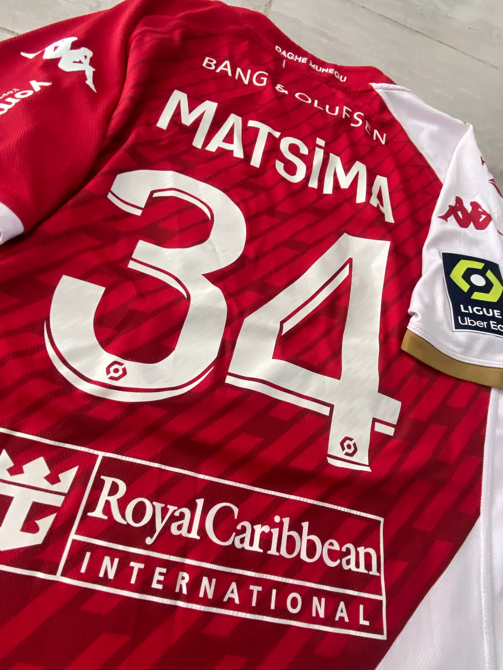 Maillot de foot KAPPA de l’AS MONACO (porté par le N.34 MATSIMA) saison 2023-24