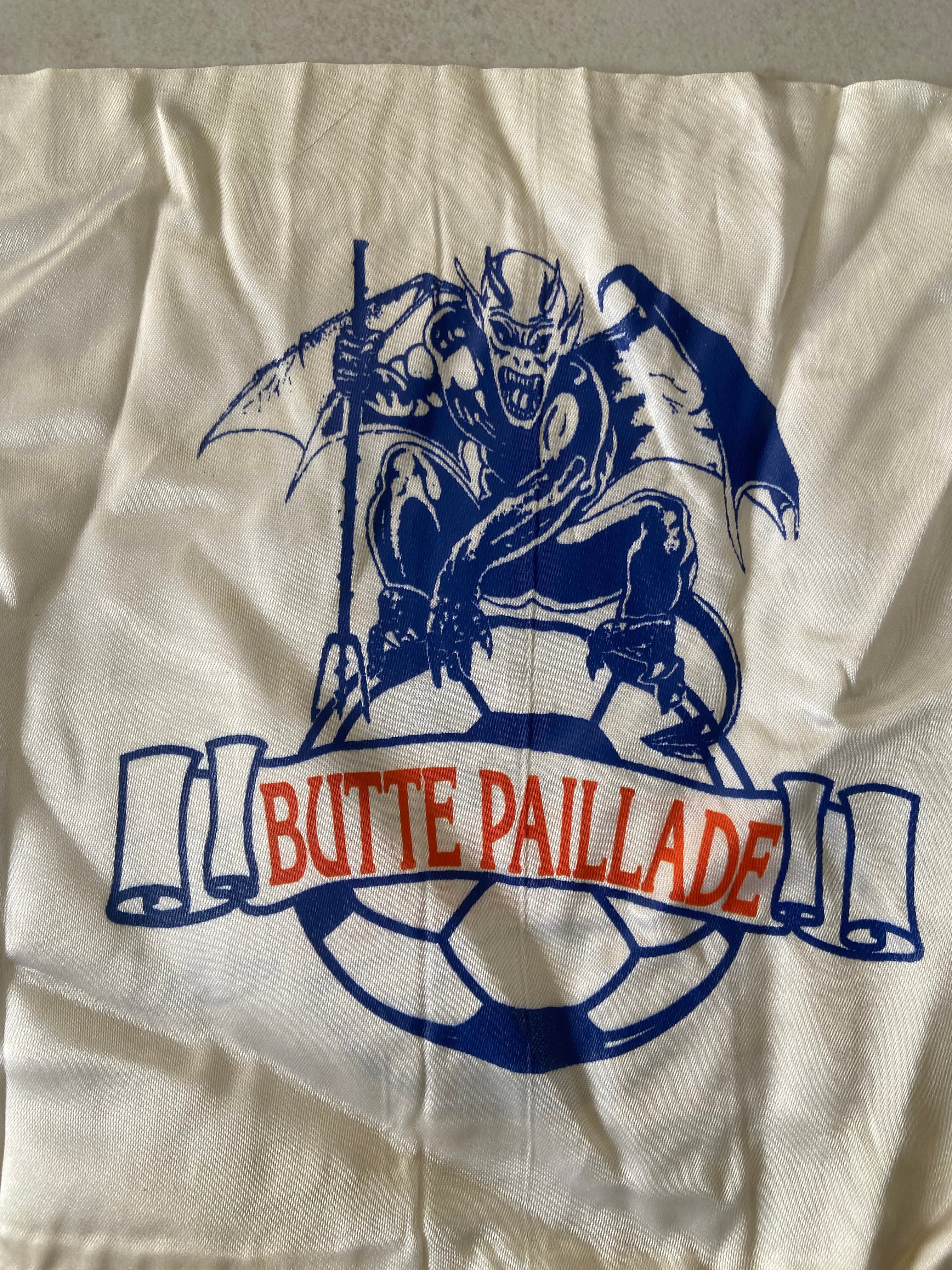 Echarpe de foot de MONTPELLIER MHSC 20ans du Groupe Supporter BUTTE PAILLADE 1974-94 Scarf Supporter