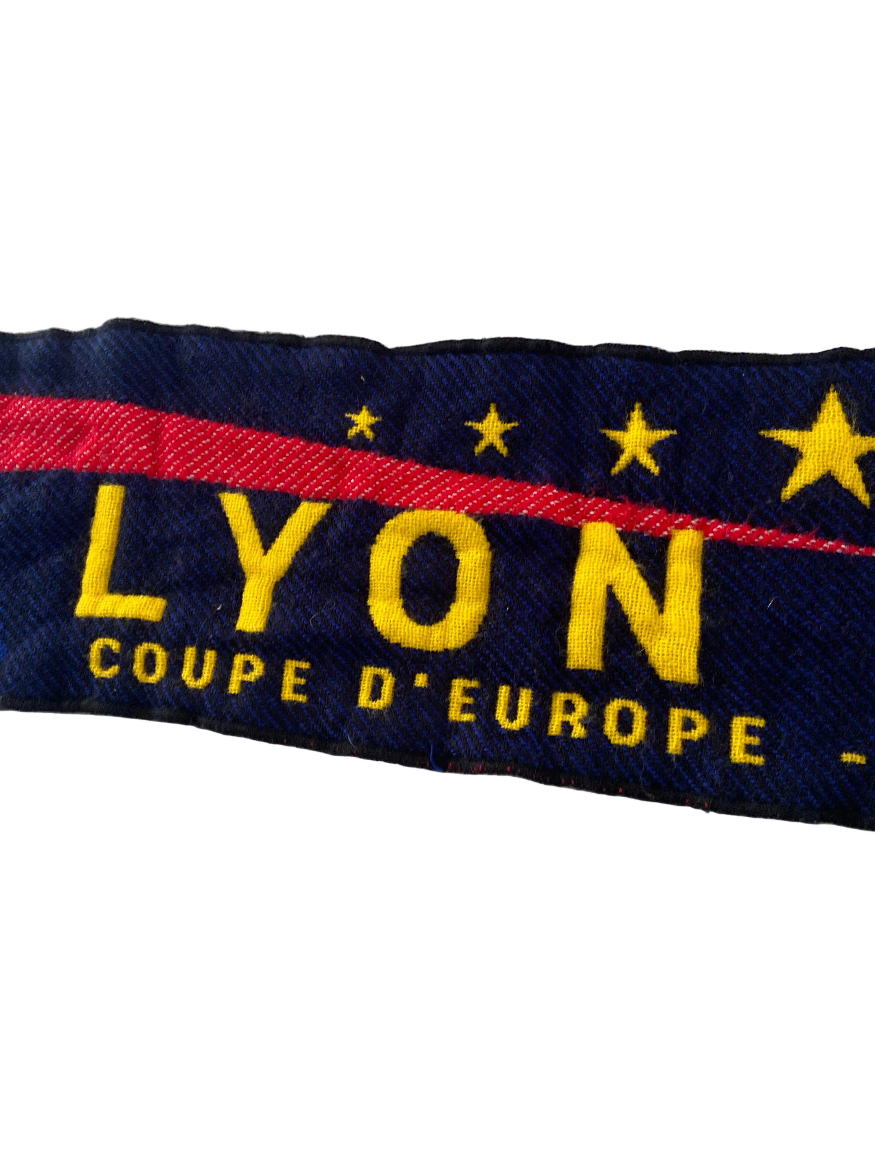 Echarpe de foot de LYON Ligue des Champions contre le RÉAL de MADRID 2006-07 Scarf Supporter
