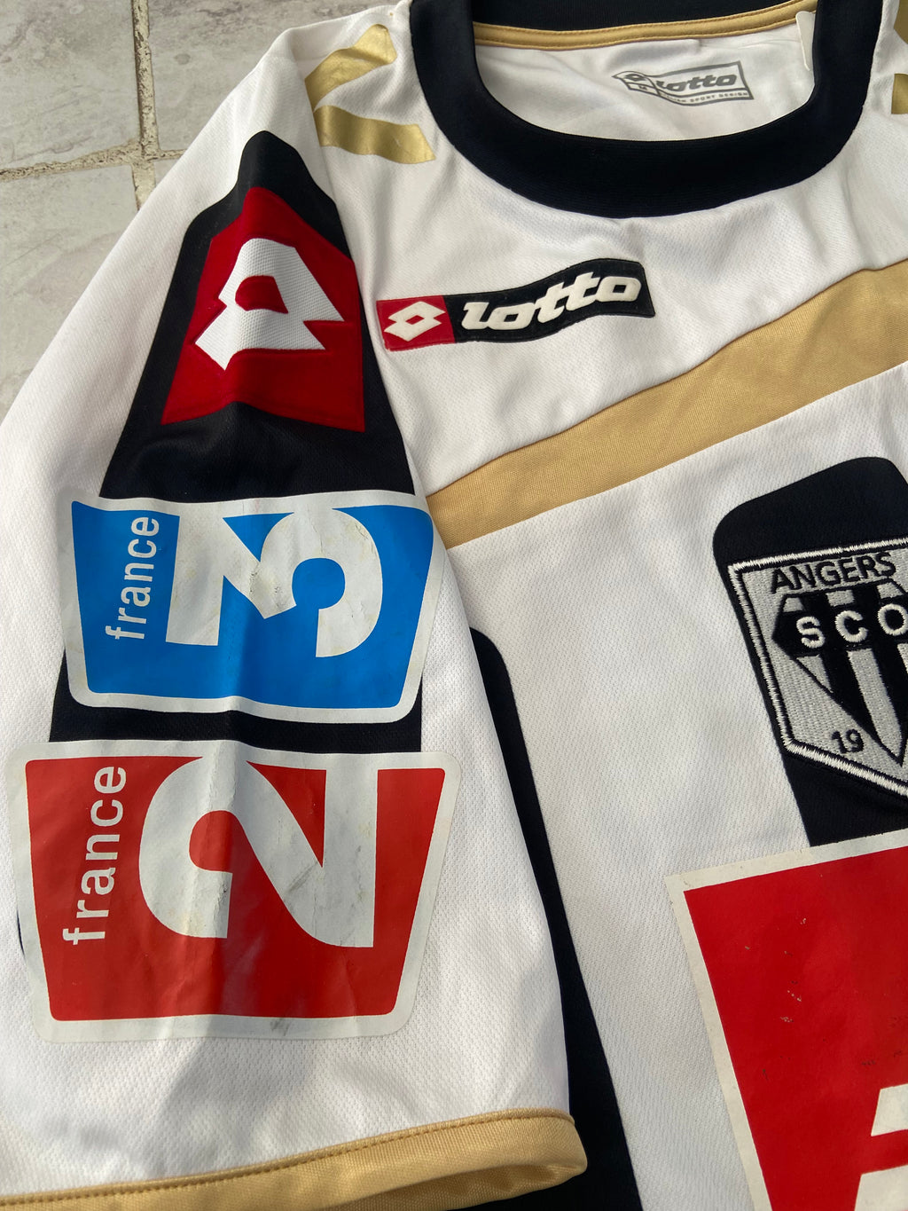 Maillot de foot LOTTO du SCO d’ANGERS (porté N.13 ) en Coupe de France 2009-10
