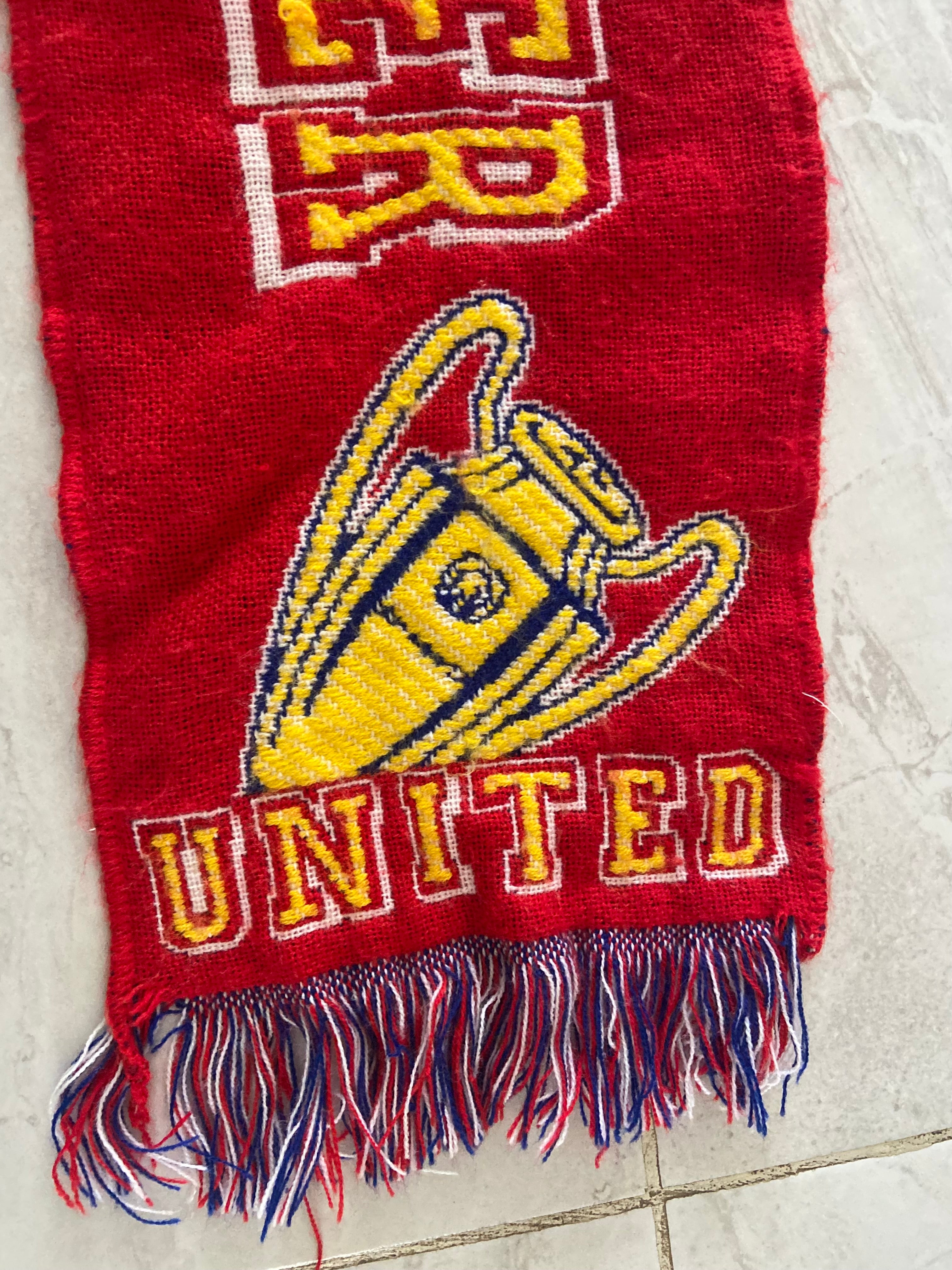 Echarpe de foot LYON/MANCHESTER Ligue des Champions Scarf Supporter