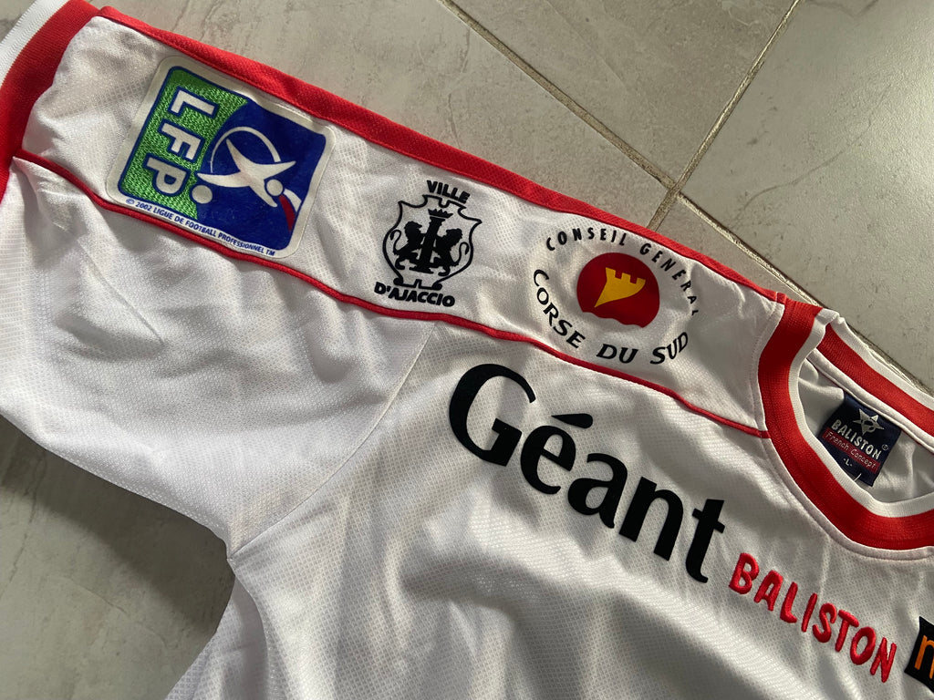 Maillot de foot BALISTON de l’AC AJACCIO (porté N.22 DIOMEDE) saison 2003-04