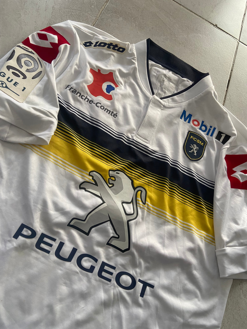 Maillot de foot LOTTO du FC SOCHAUX (porté N.17 PEYBERNES) saison 2013-14