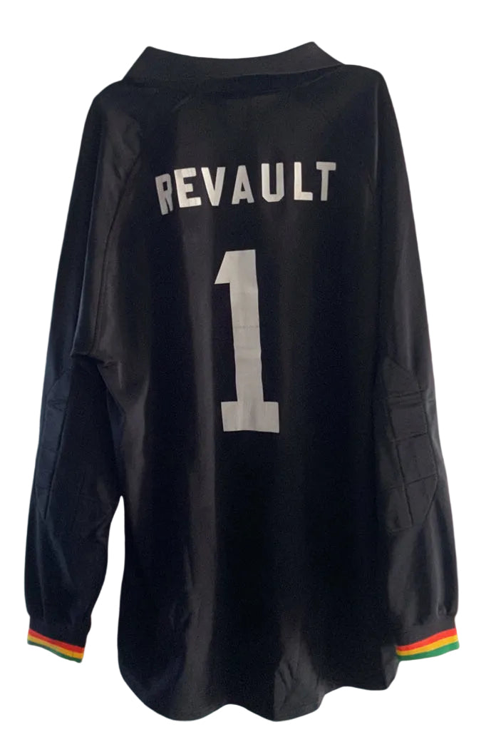 Maillot de foot du PSG Paris-Saint-Germain saison 1997-98 (N.1 REVAULT)