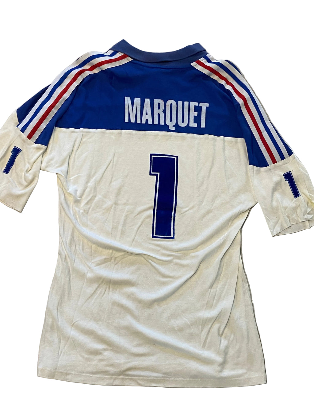 Maillot de Volley-Ball de L’équipe de France (porté N.1 MARQUET) saison 1991-92