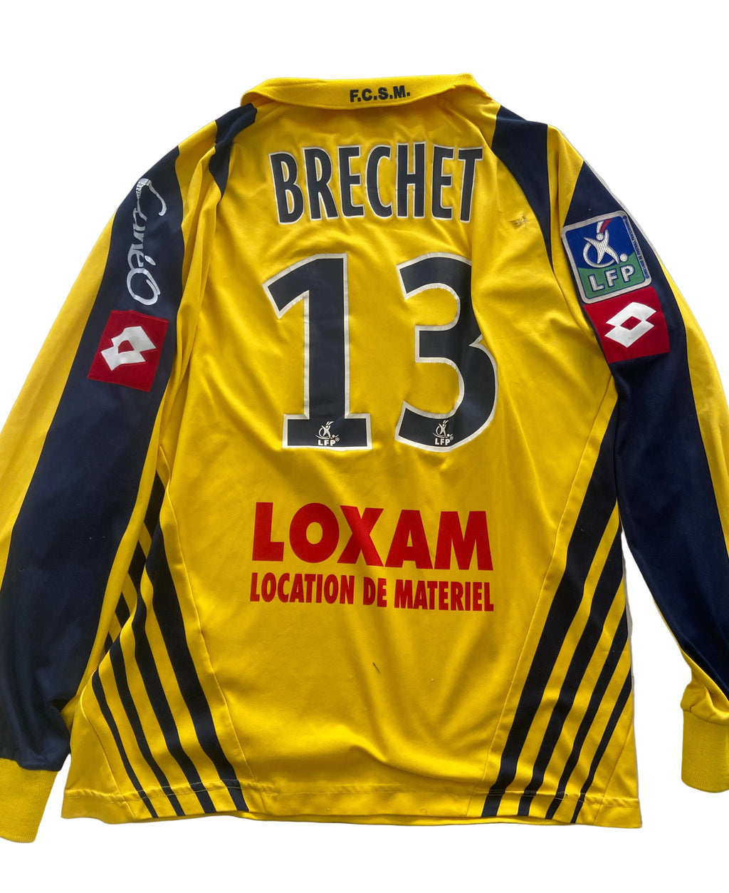 Maillot de foot LOTTO du FC SOCHAUX (porté N.13 BRÉCHET) saison 2008-09