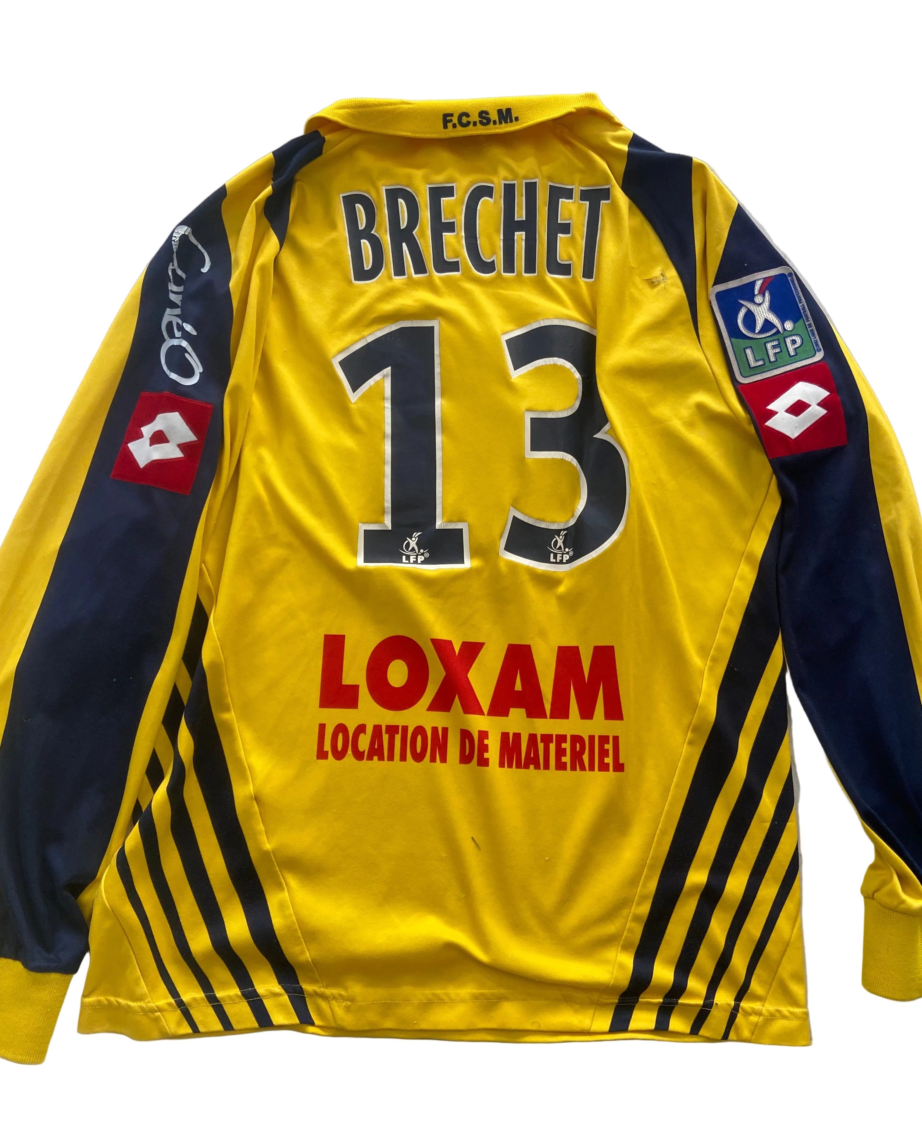 Maillot de foot LOTTO du FC SOCHAUX (porté N.13 BRÉCHET) saison 2008-09