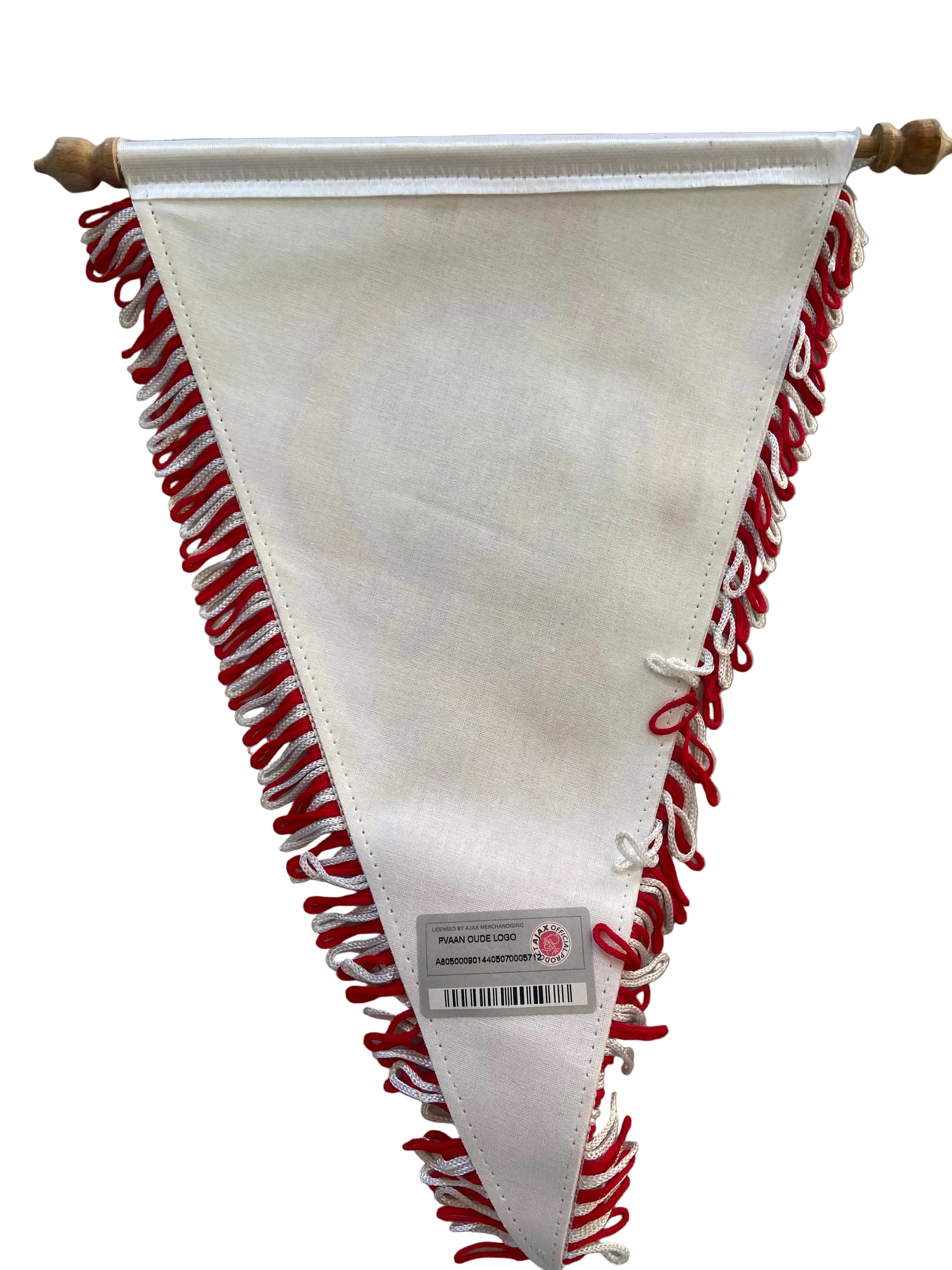 Fanion officiel de foot - Ajax Amsterdam – Design Légendaire "Classic Emblem" (1928-1990) – Produit Officiel sous Licence Collector