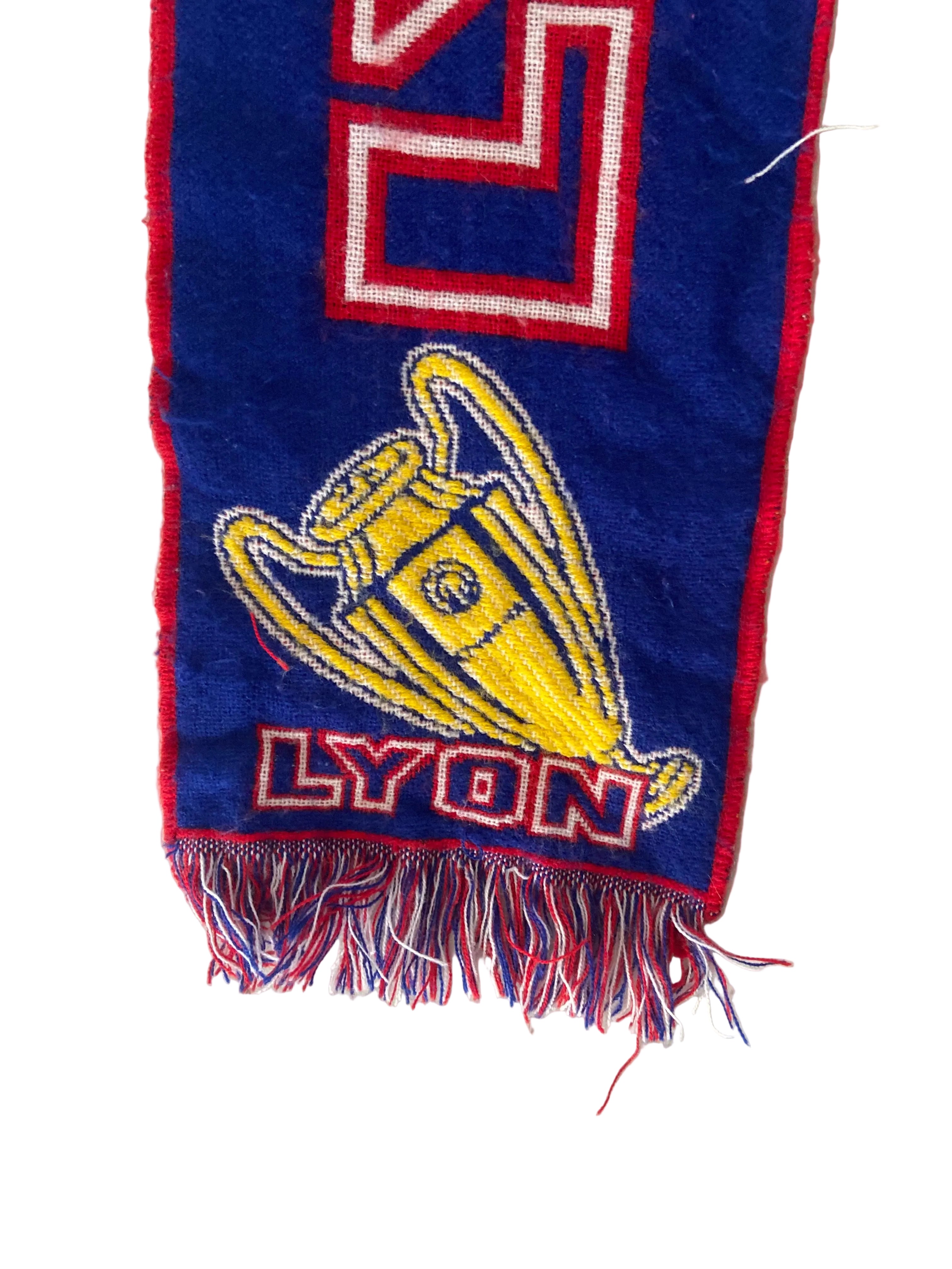 Echarpe de foot LYON/MANCHESTER Ligue des Champions Scarf Supporter